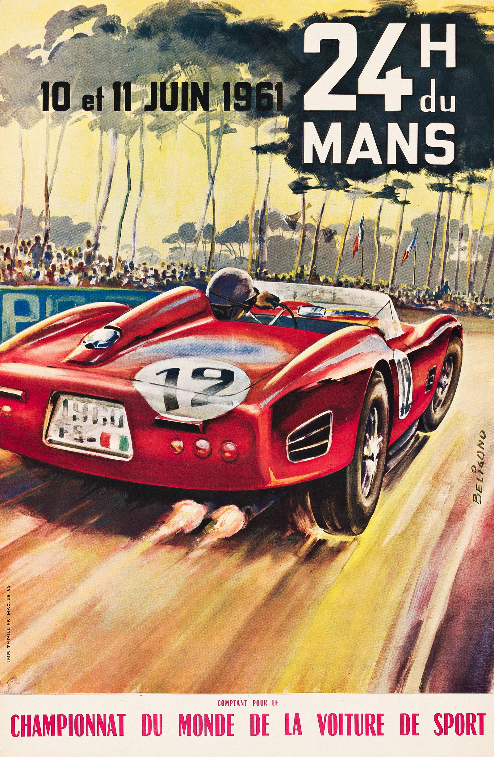 Michel Beligond, 24H du Mans / Championnat du Monde. 1961. (1 of 1)
