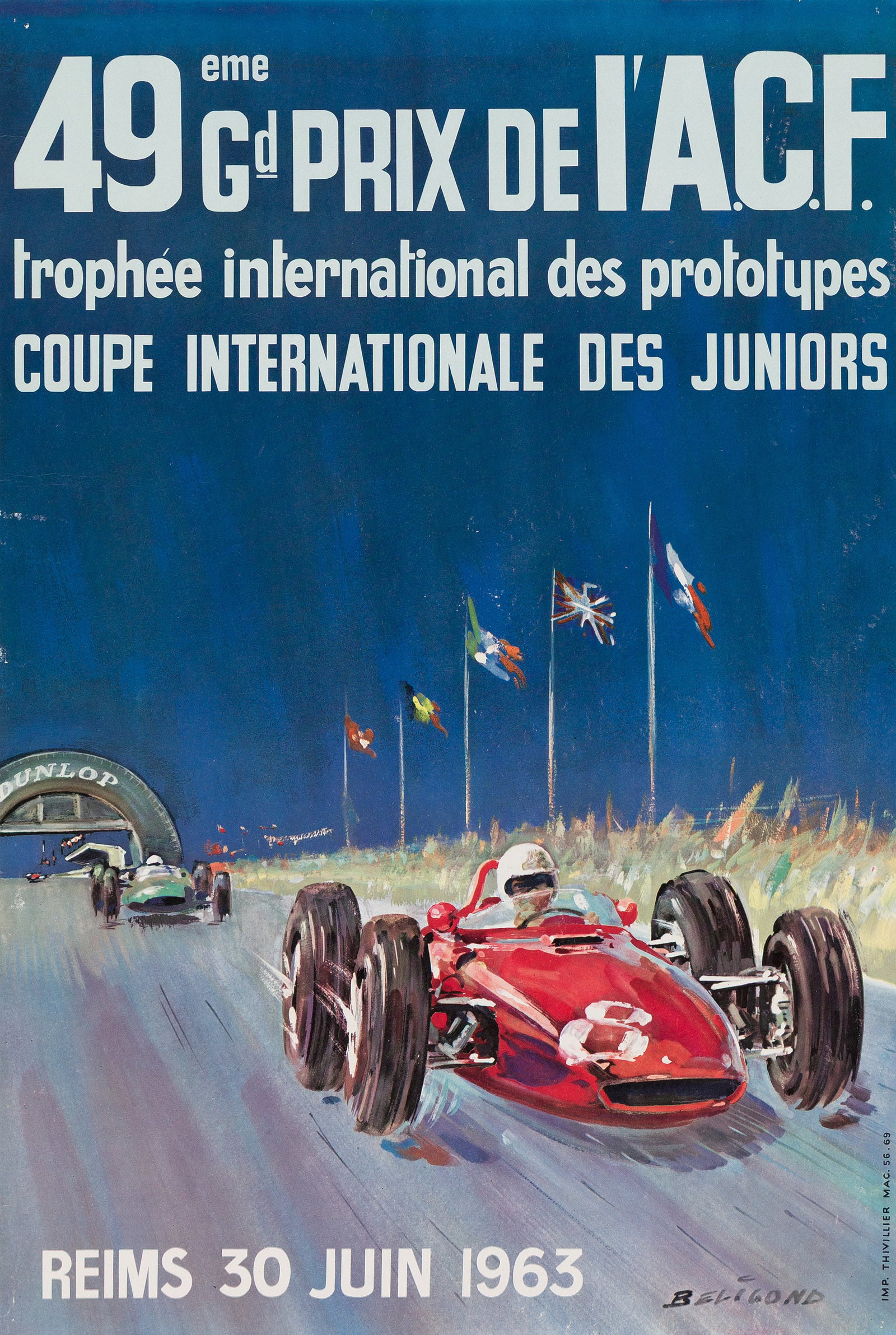 Michel Beligond, 49eme Gd Prix de L'A.C.F. 1963. (1 of 1)