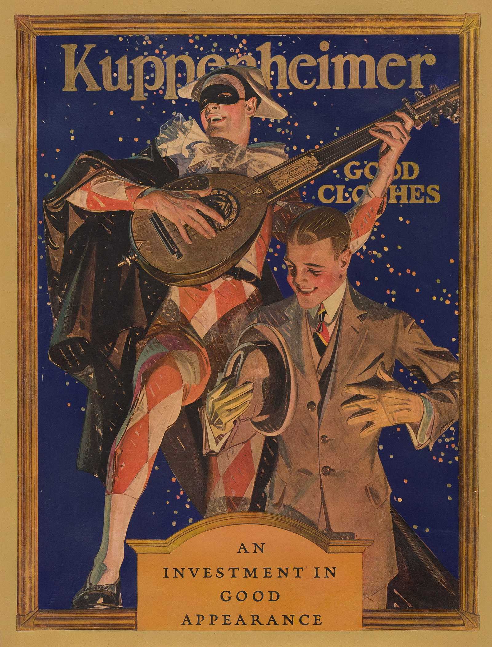 Joseph Christian Leyendecker, Kuppenheimer / An Investment in Good Appearance. 1922. (1 of 1)
