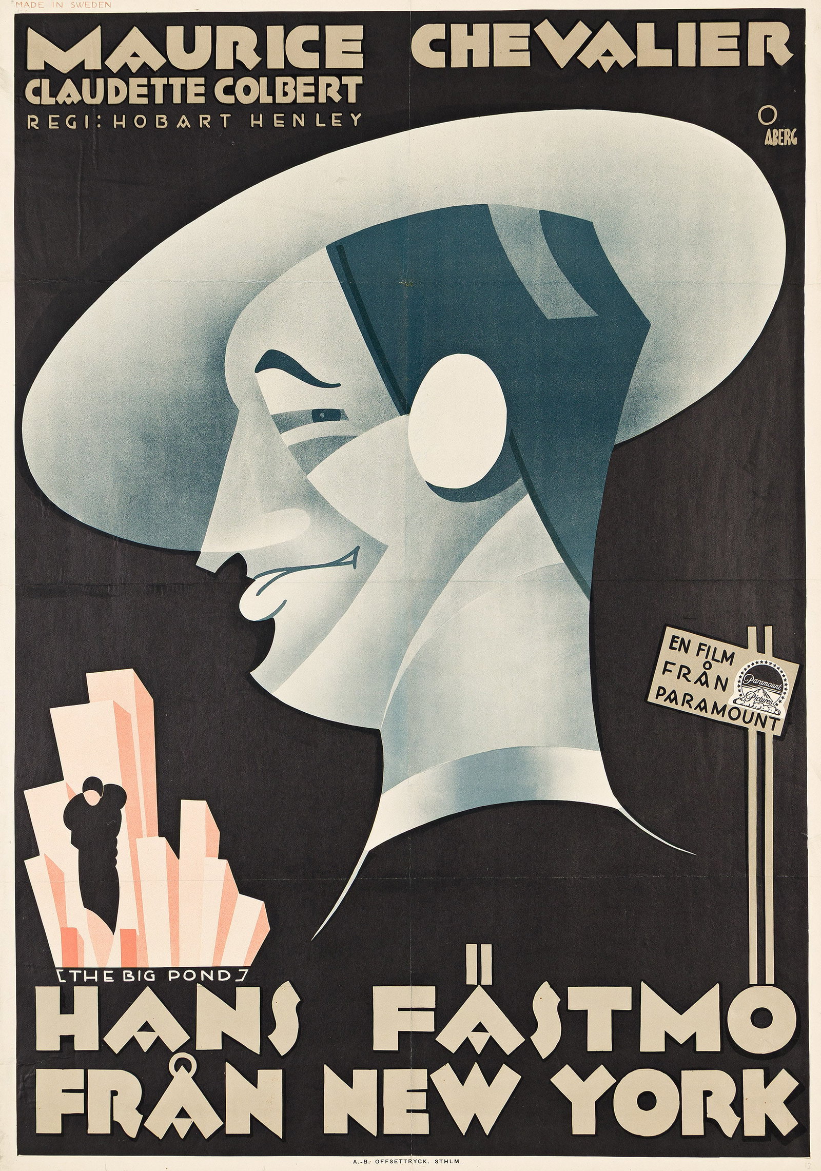 Gosta Aberg, Hans Fastmo Från New York / Maurice Chevalier. 1930. (1 of 1)
