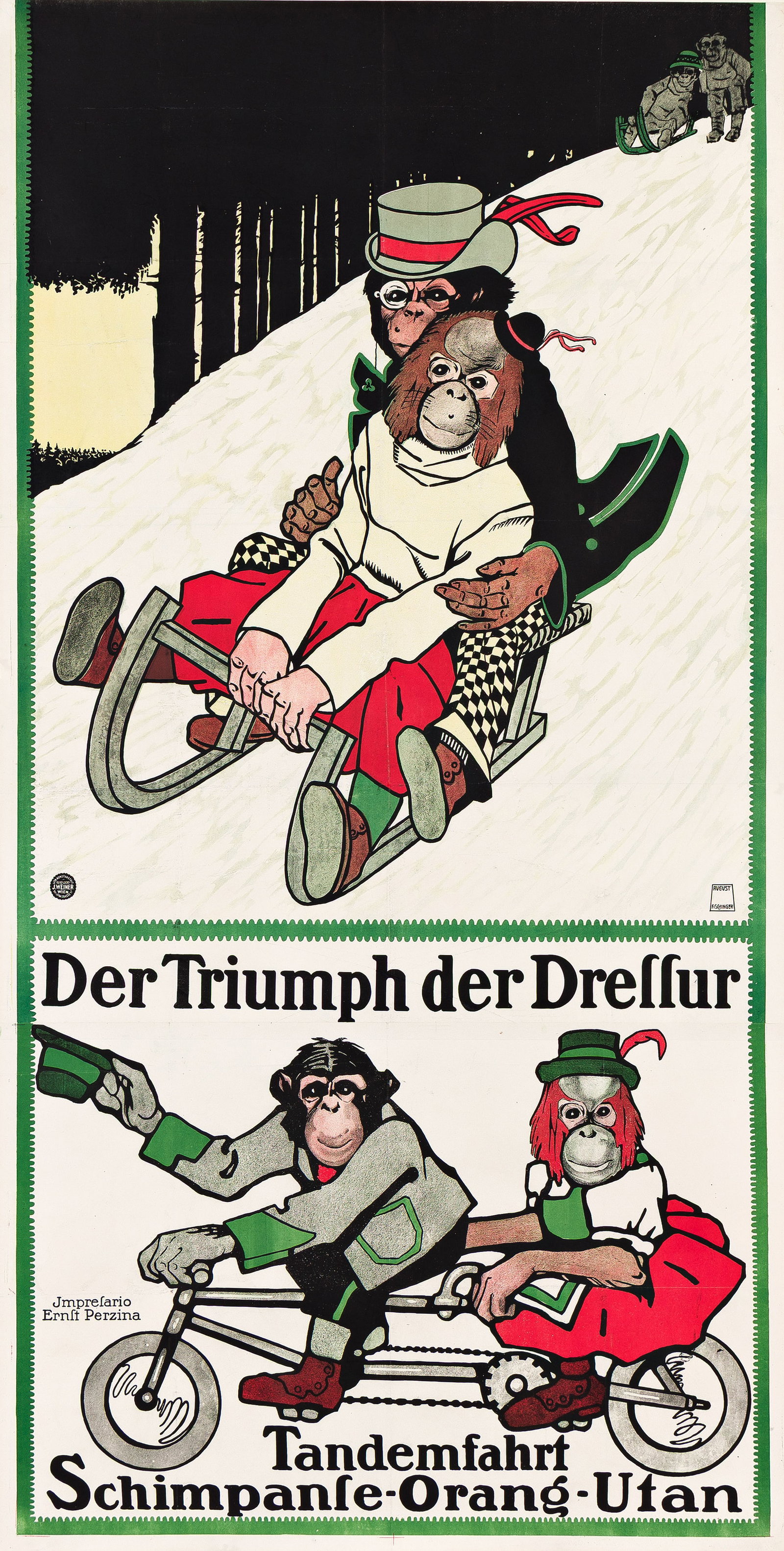 August Fischinger, Der Triumph Der Dressur / Tandemfahrt. Circa 1922. (1 of 1)