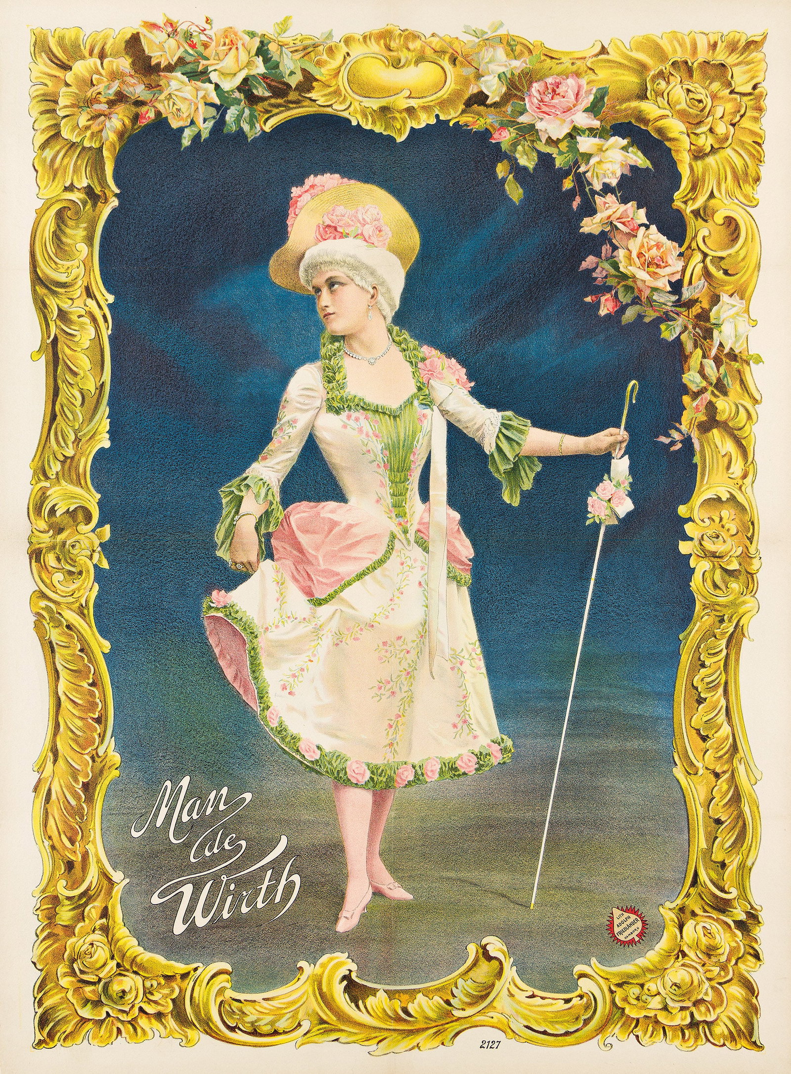 Man de Wirth. Lithograph poster, Circa 1900. (1 of 1)