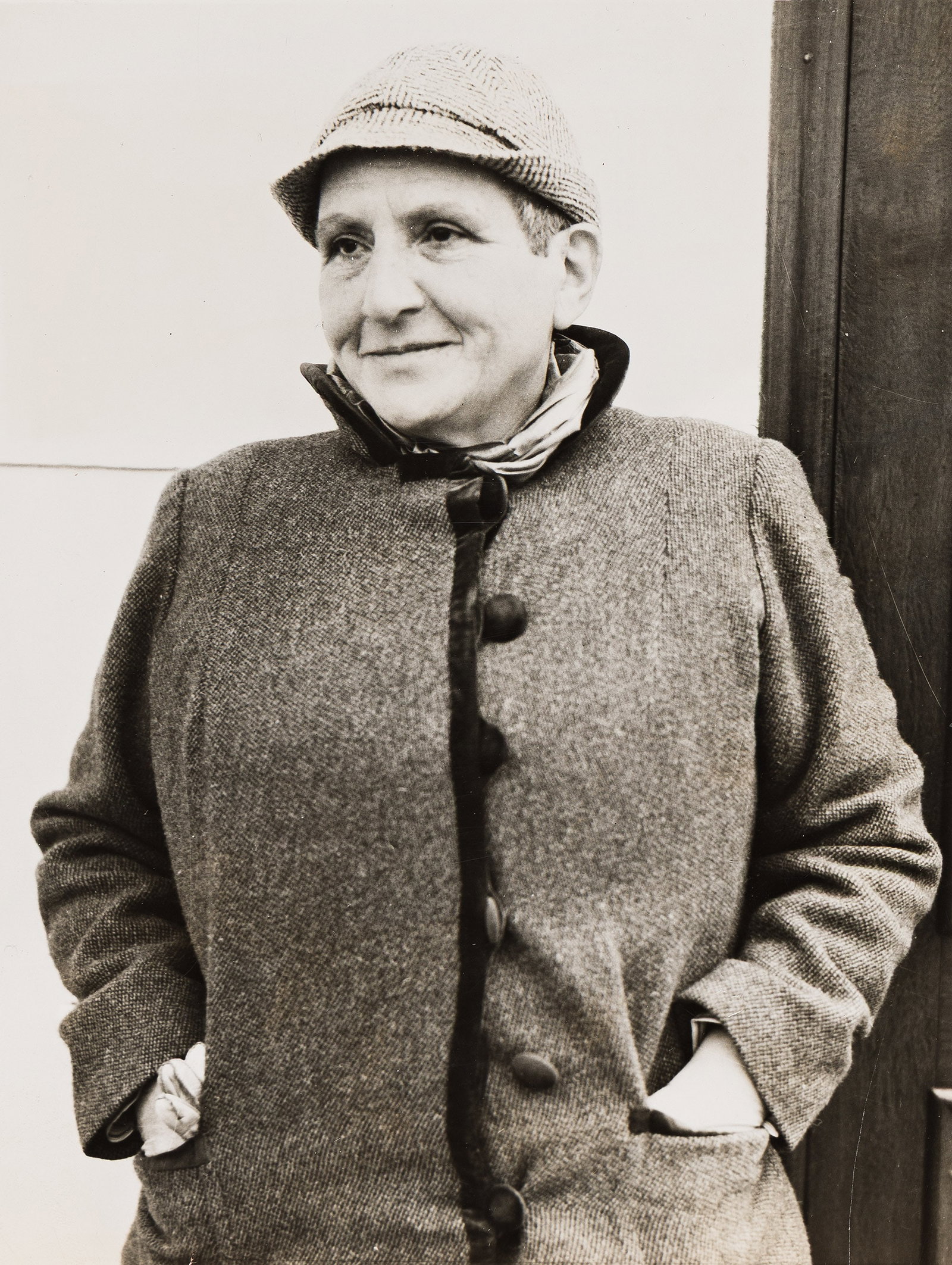 Gertrude Stein arriving in New York on the liner S.S. Champlain. 1934. (1 of 1)