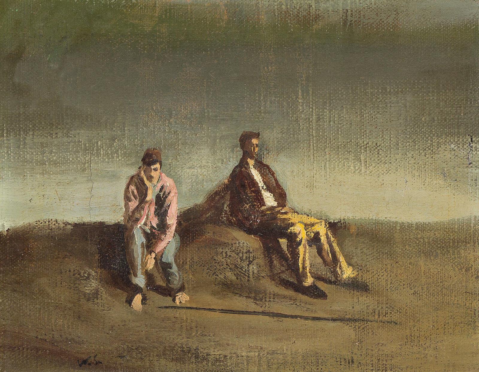 Walter Stuempfig Jr., Two Boys, Oil on canvas. (1 of 2)