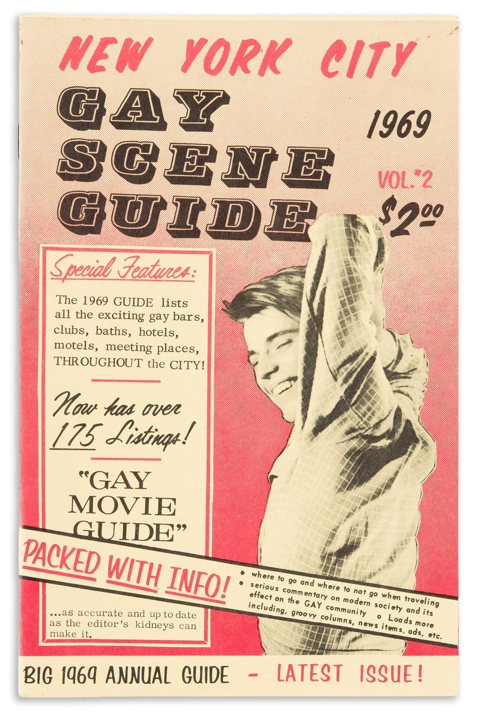 Mattachine Book Service, New York City Gay Scene Guide. 1968. (1 of 2)