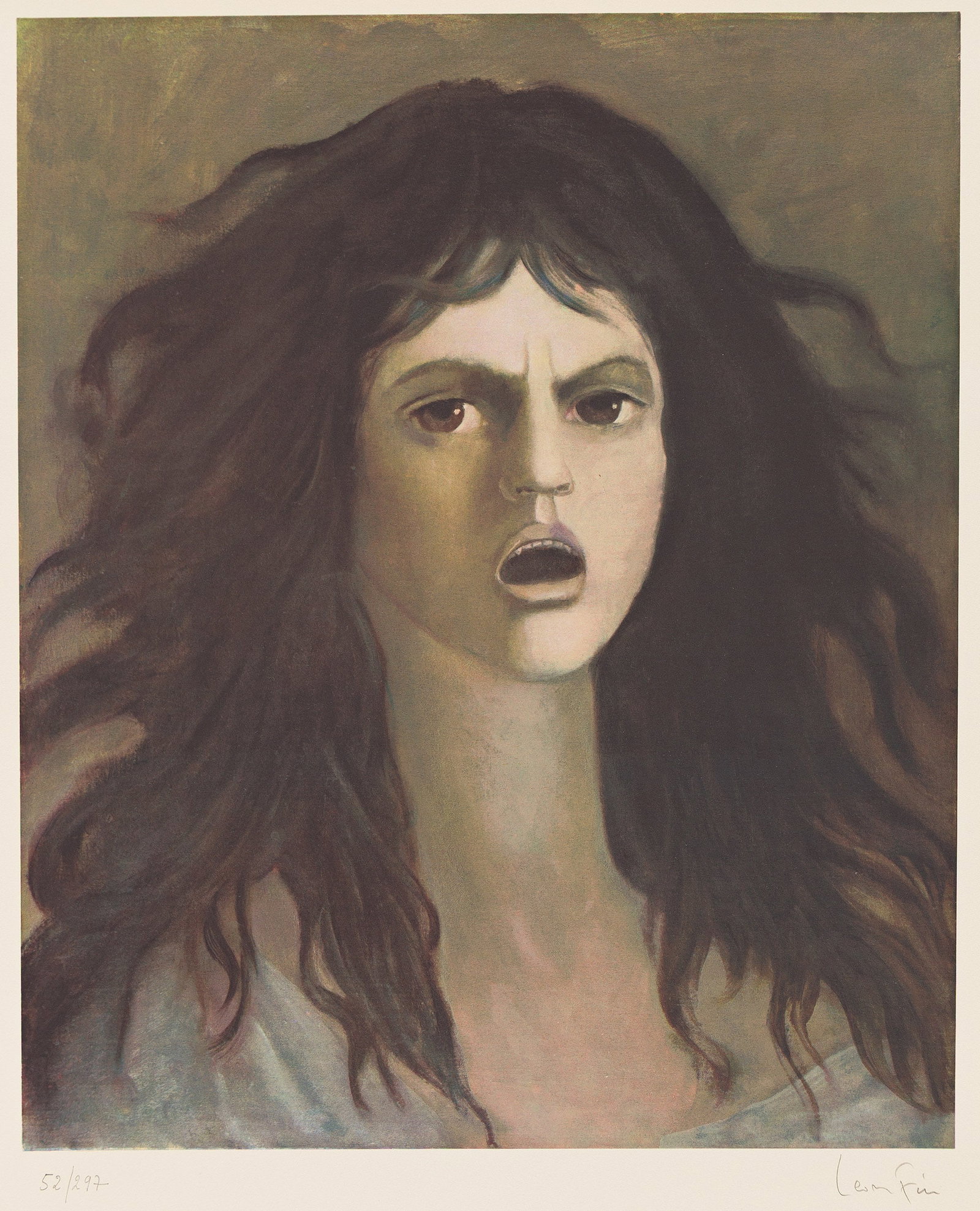 Leonor Fini, Carmilla by Joseph-Sheridan Lefanu. 1983.: Leonor Fini 1907-1996 Carmilla by Joseph-Sheridan Lefanu. 1983. Portfolio with complete text, 8 color screenprints and 15 color lithographs on Arches. Edition of 267. Each print signed and numbered in