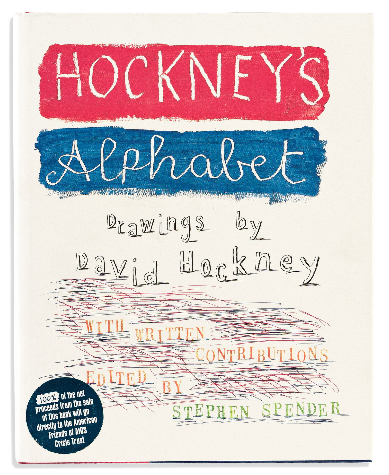 David Hockney, Hockney's Alphabet, Signed on front free endpaper. 1991. (1 of 2)