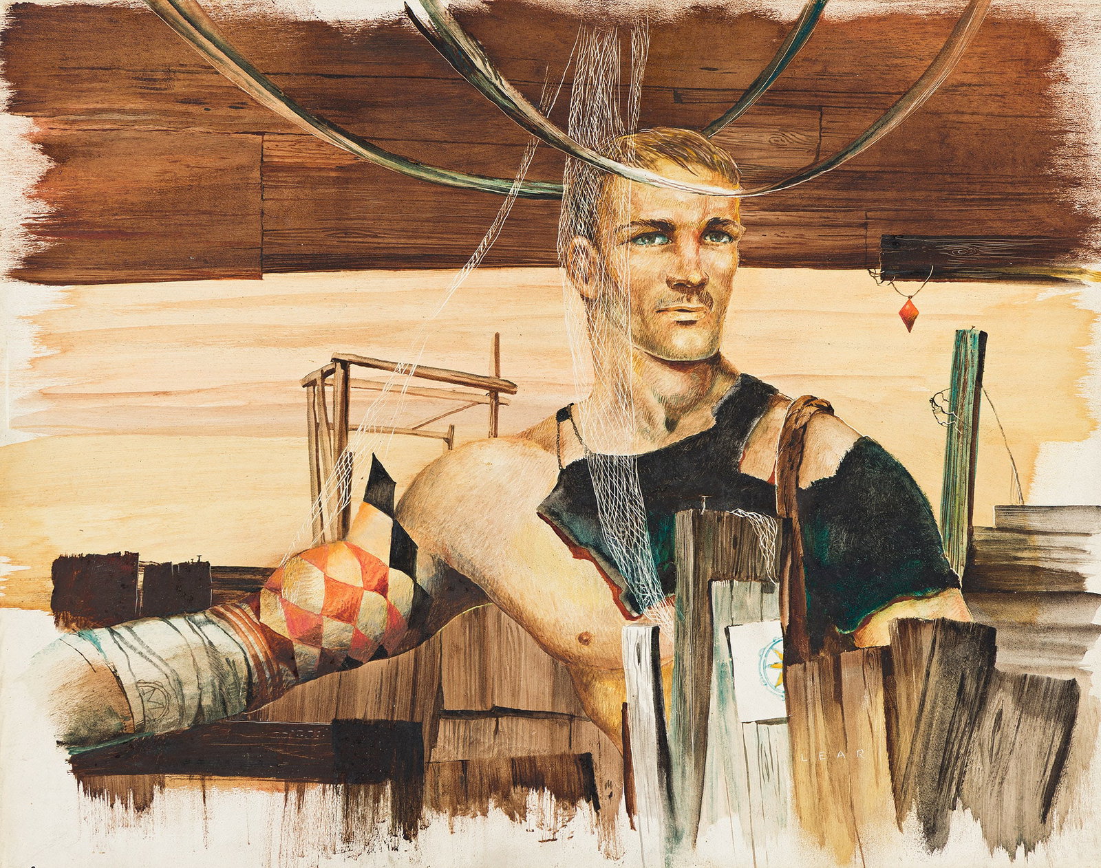 John B. Lear Jr., Two watercolors. (1 of 2)