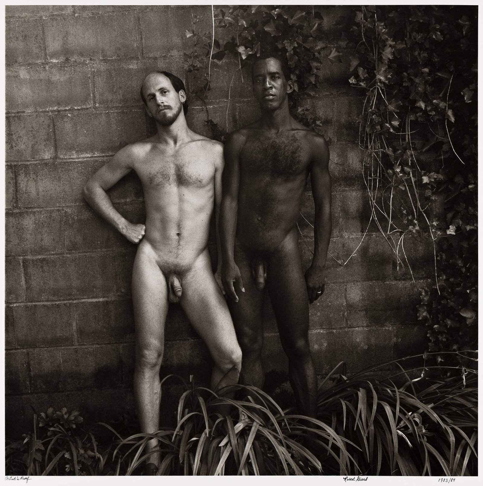 Robert Giard, Mitchell and Lidell, from the Nudes series. 1983; printed 1984.: Robert Giard 1939-2002 Mitchell and Lidell, from the Nudes series. 1983; printed 1984. Silver print With Giard's signature, negative and print dates, and edition notation "Artist's Proof" in ink on re