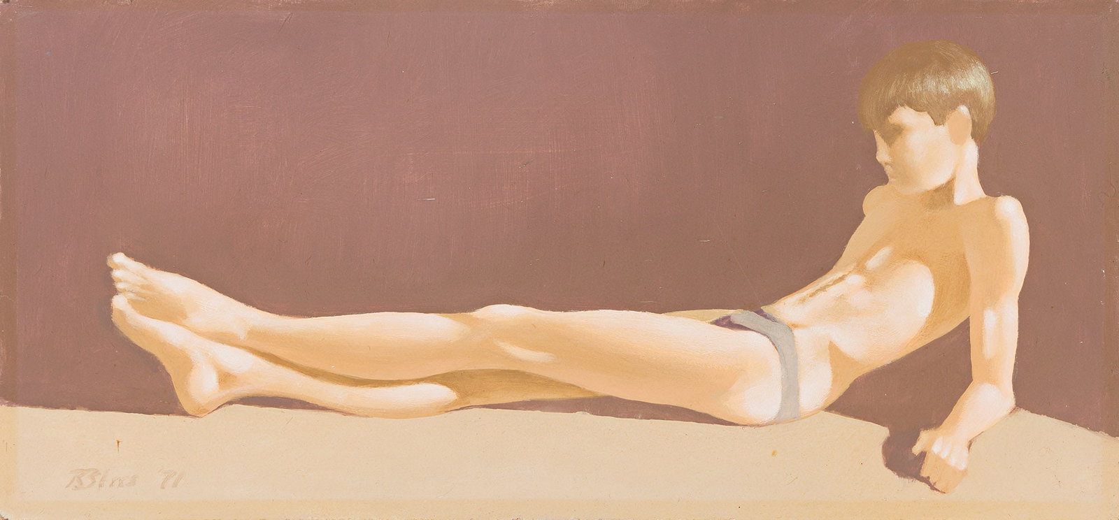 Robert R. Bliss, Untitled (Reclining Boy). 1971. (1 of 1)