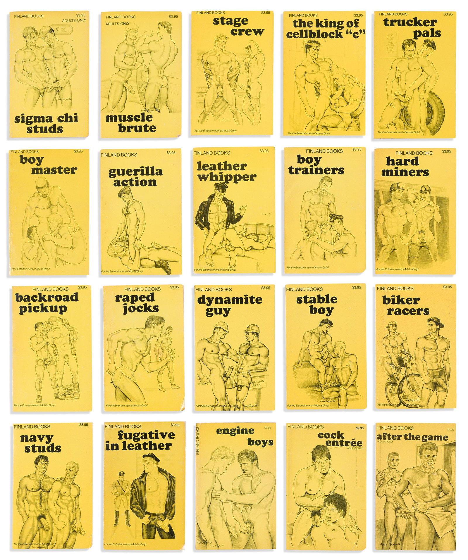 Star Distributors, publisher, Group of 20 pulp novels from the "Finland Books" series. 1987-1992. (1 of 1)