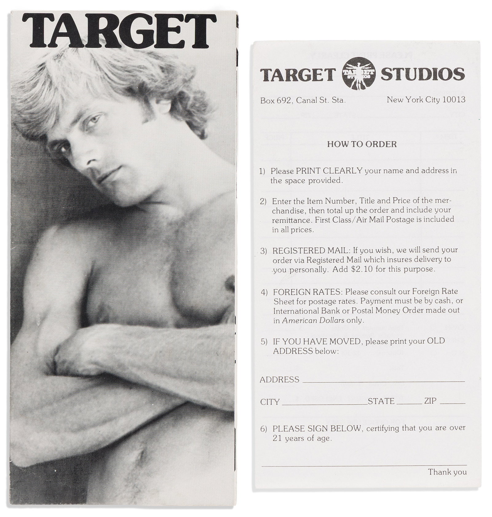 Target Studios Brochure. 1975. (1 of 2)