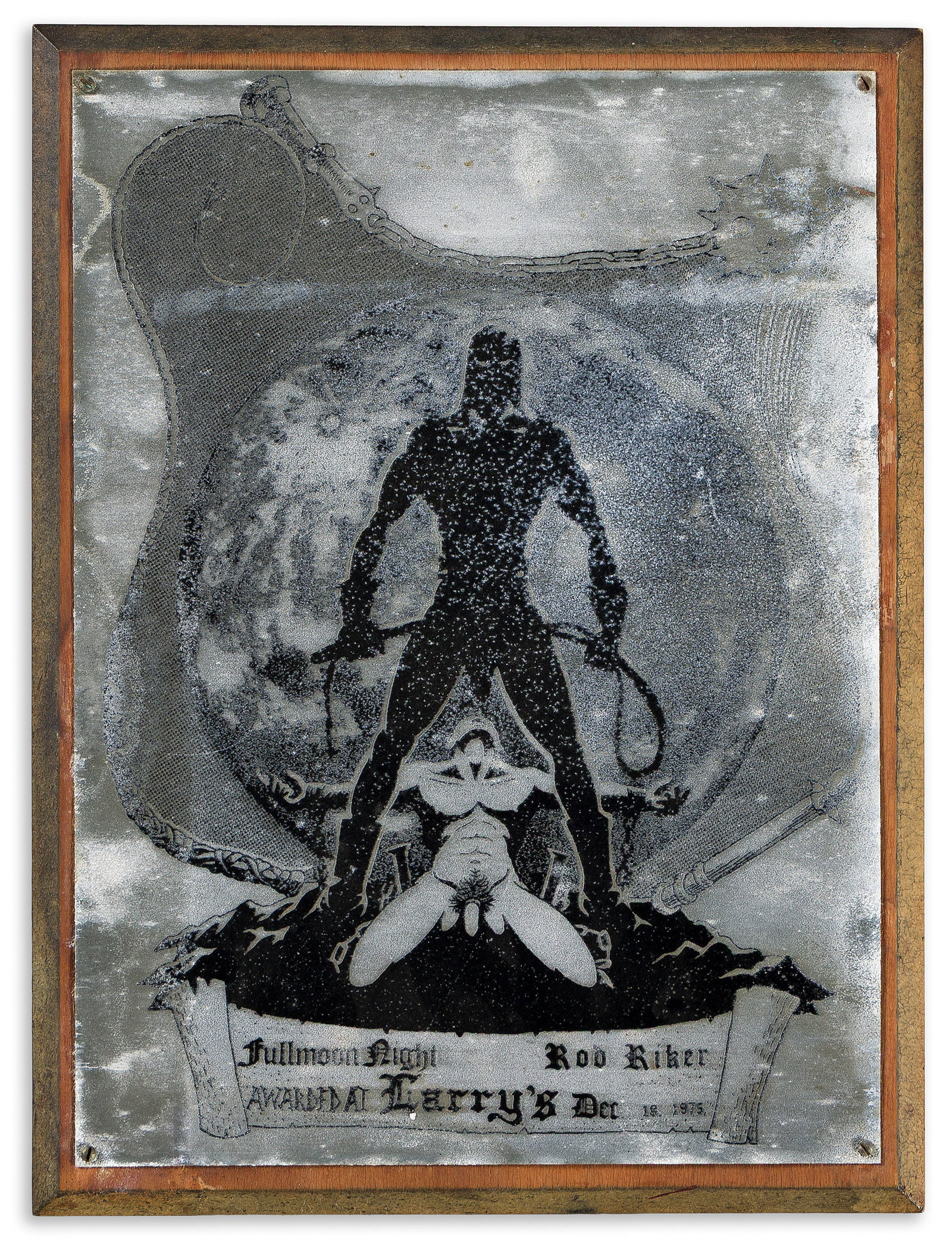 Designer Unknown, Leatherman Plaque Trophy. 1975. (1 of 1)