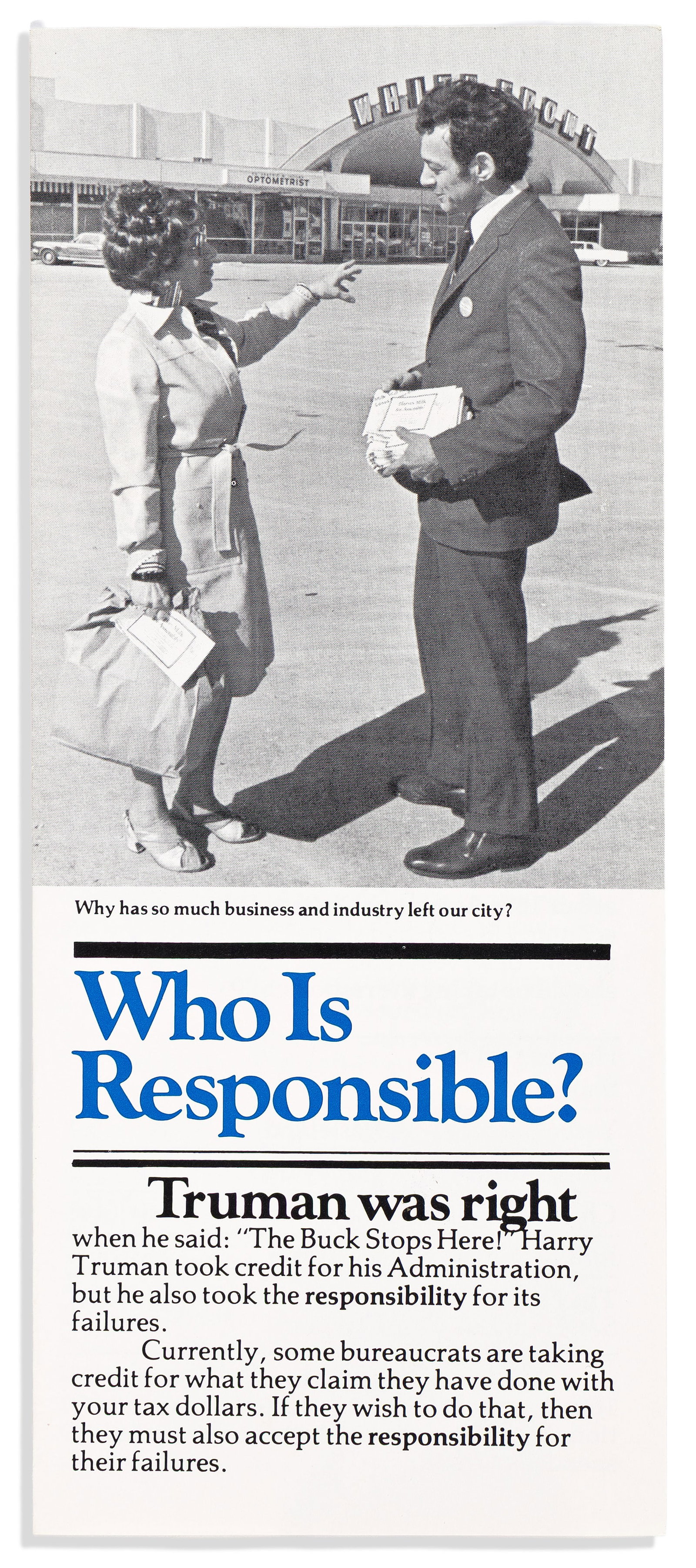 Harvey Milk, Campaign flyer from his only campaign for state office. 1978. (1 of 1)