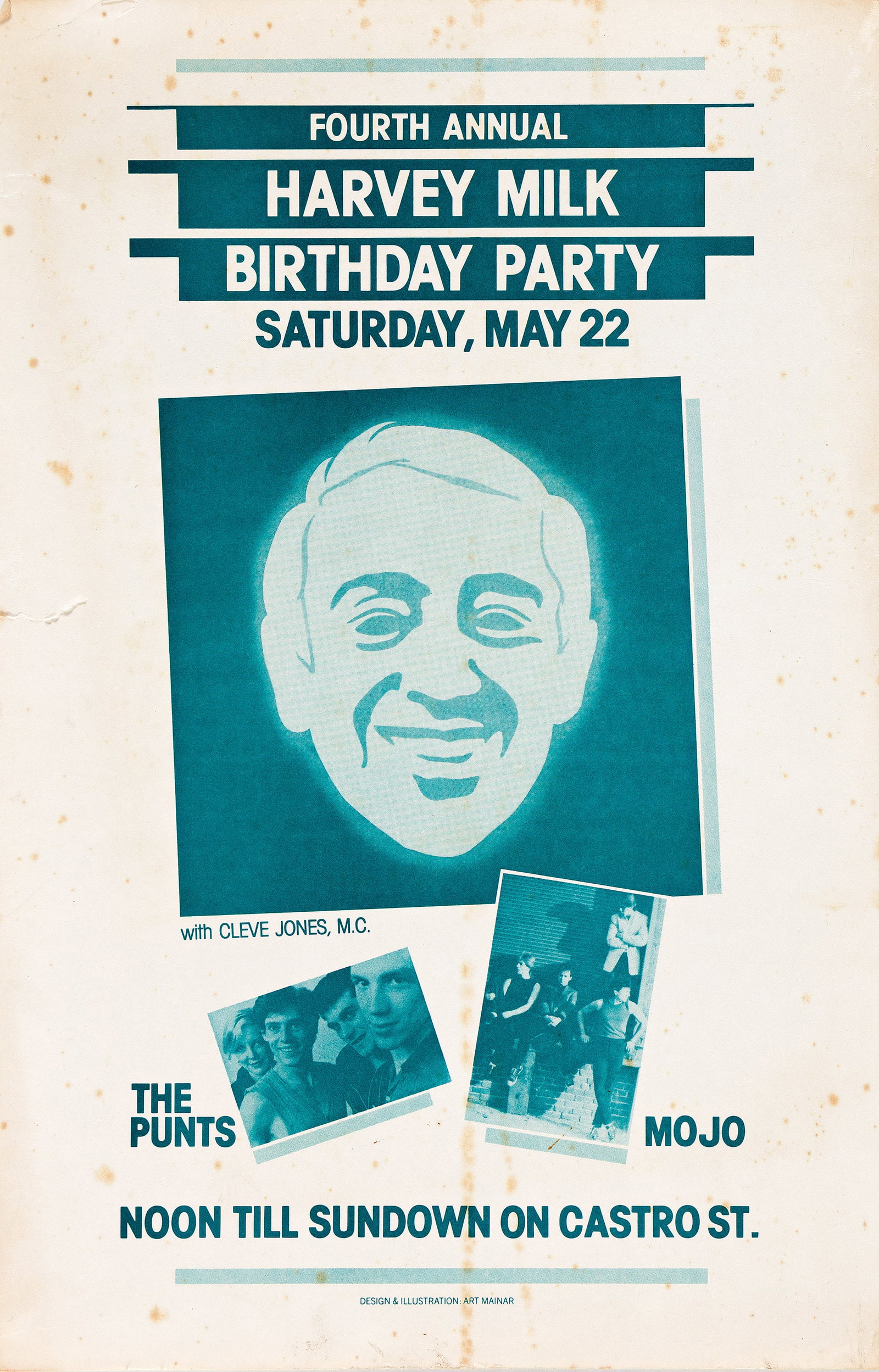 Art Mainar, Fourth Annual Harvey Milk Birthday Party. 1982 (1 of 1)