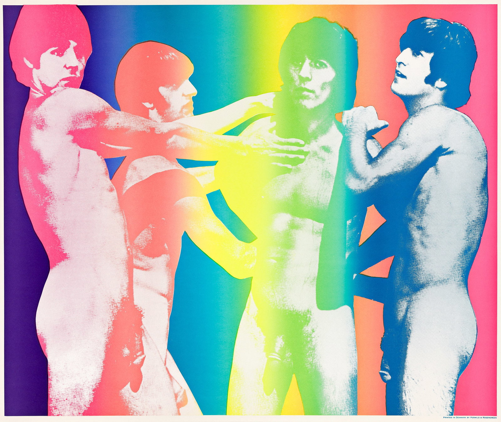 Richard Bernstein, The Beatles. 1968.: Richard Bernstein 1939-2002 The Beatles. 1968. Offset lithograph poster. Richard Bernstein designed over 100 covers and illustrations for Andy Warhol's Interview magazine as well as album covers and a