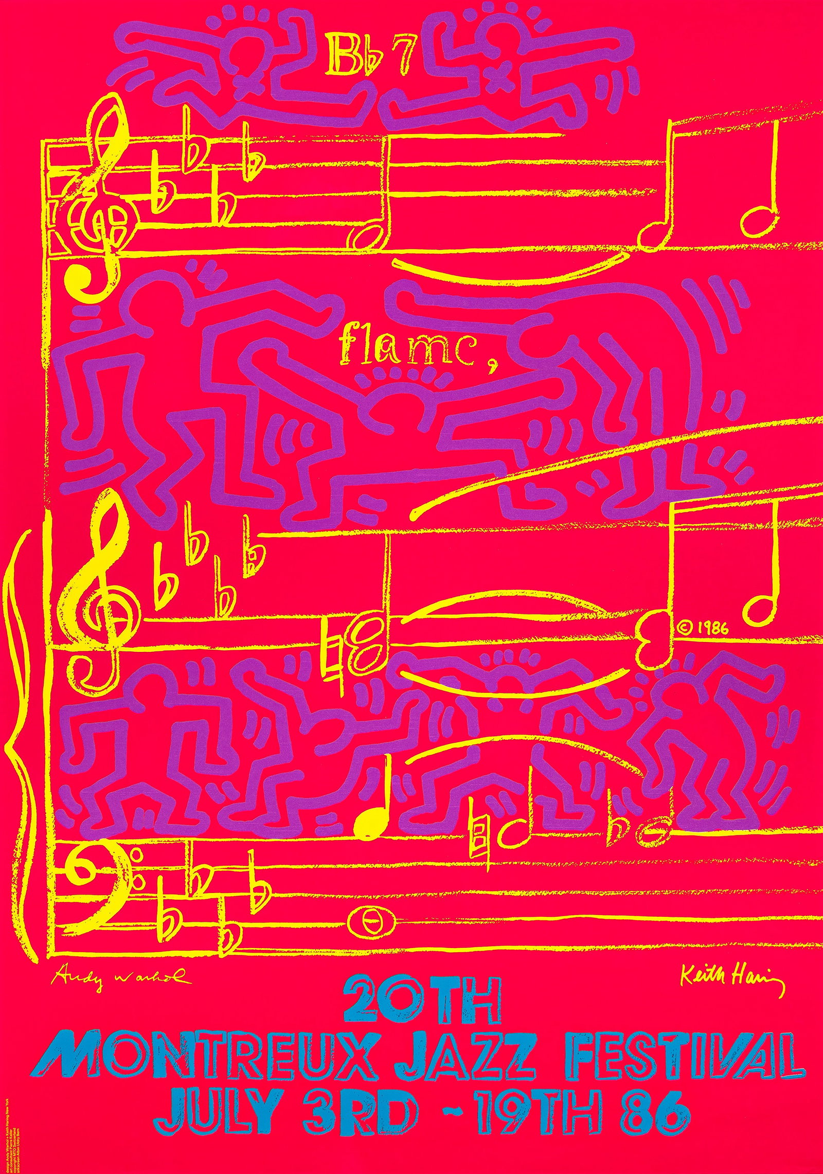 Andy Warhol and Keith Haring, Montreux - Detroit Jazz Festival. 1986. (1 of 1)