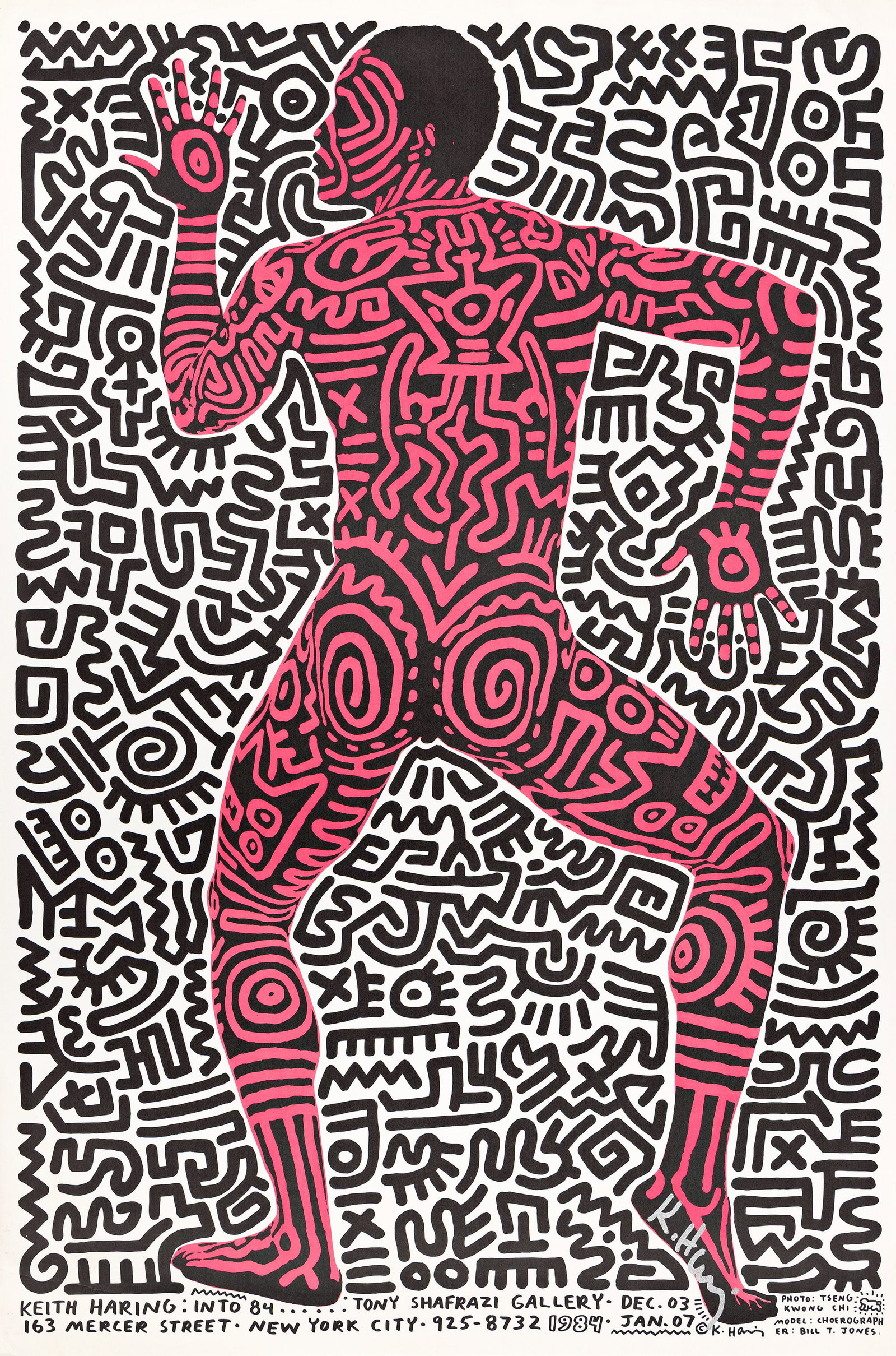 Keith Haring, Into 1984 / Tony Shafrazi Gallery. 1984. Hand-signed. (1 of 1)