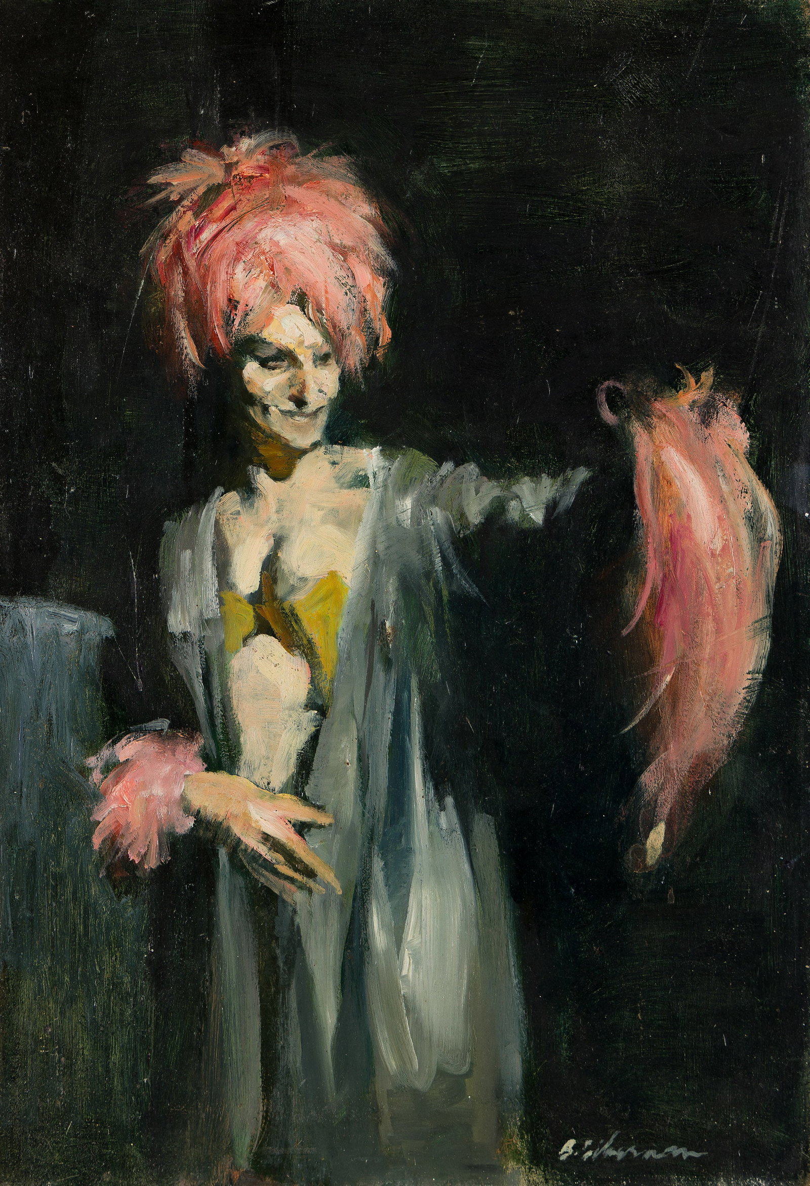 Burton Silverman, Portrait of Ethyl Eichelberger. (1 of 1)