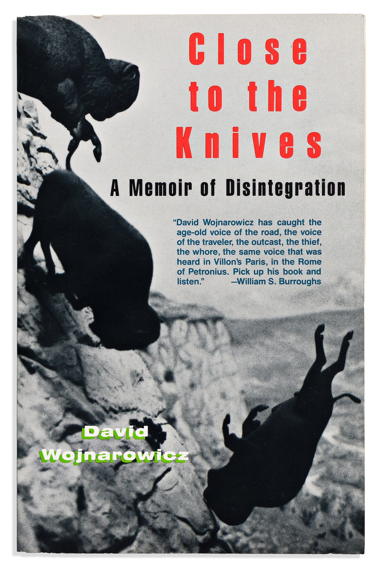 David Wojnarowicz, Close to the Knives: A Memoir of Disintegration. Signed First Edition with a: David Wojnarowicz 1954-1992 Close to the Knives: A Memoir of Disintegration. Signed First Edition with a Signed Postcard. New York: Vintage Books, 1991. First edition of Wojnarowicz's powerful and pro