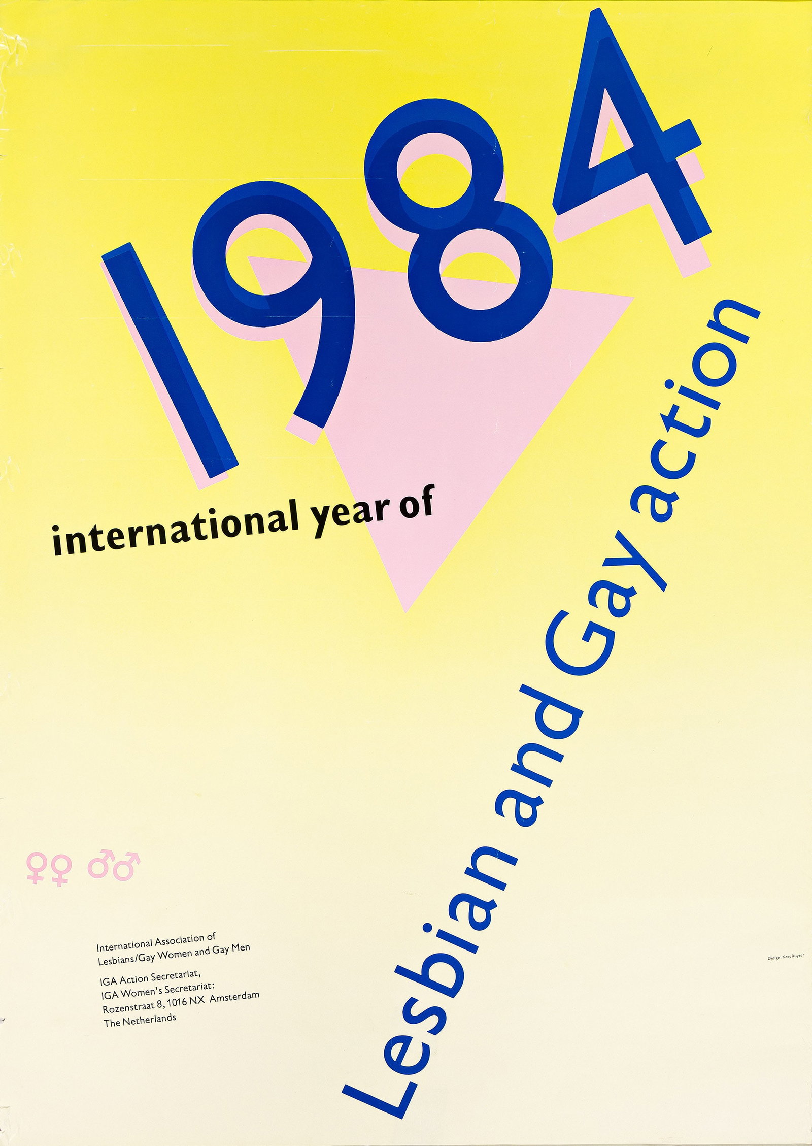 Various Designers, Two LGBTQ+ posters. 1984-1985. Offset lithograph posters. (1 of 2)