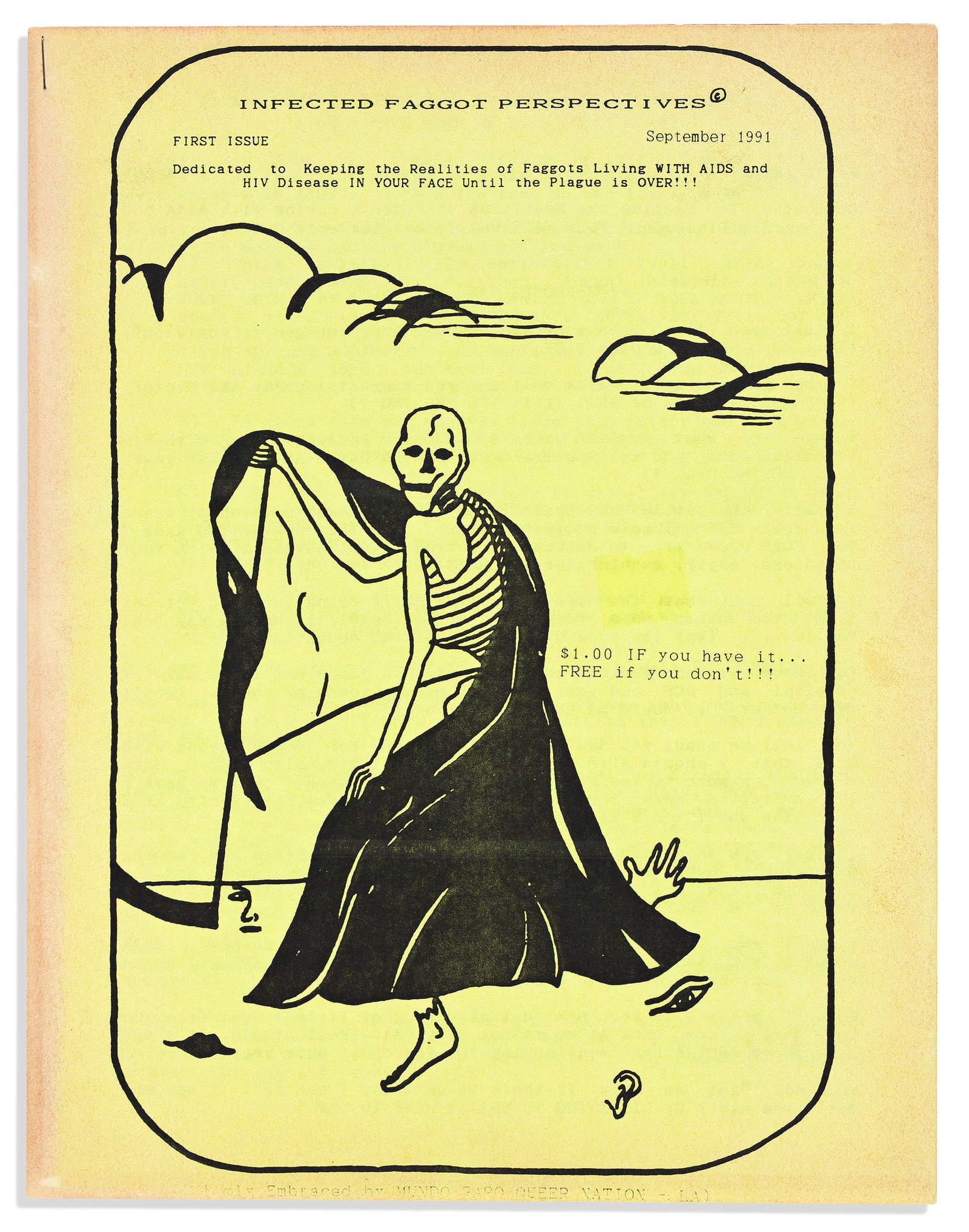 Infected Faggot Perspectives. 1991. (1 of 2)