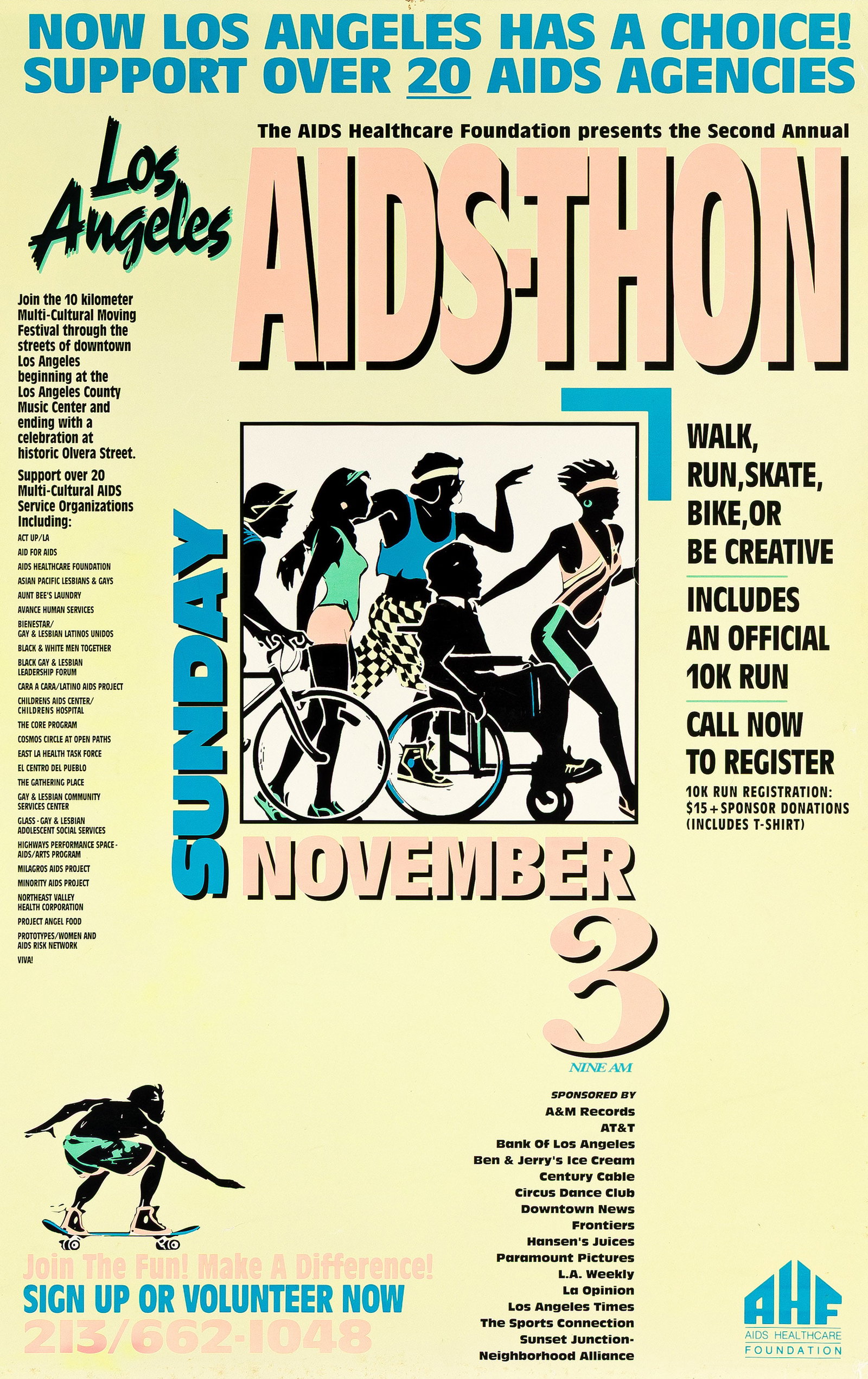 Various Designers, AIDS Awareness and Fundraising. Group of 3 posters. 1990-1995. (1 of 3)