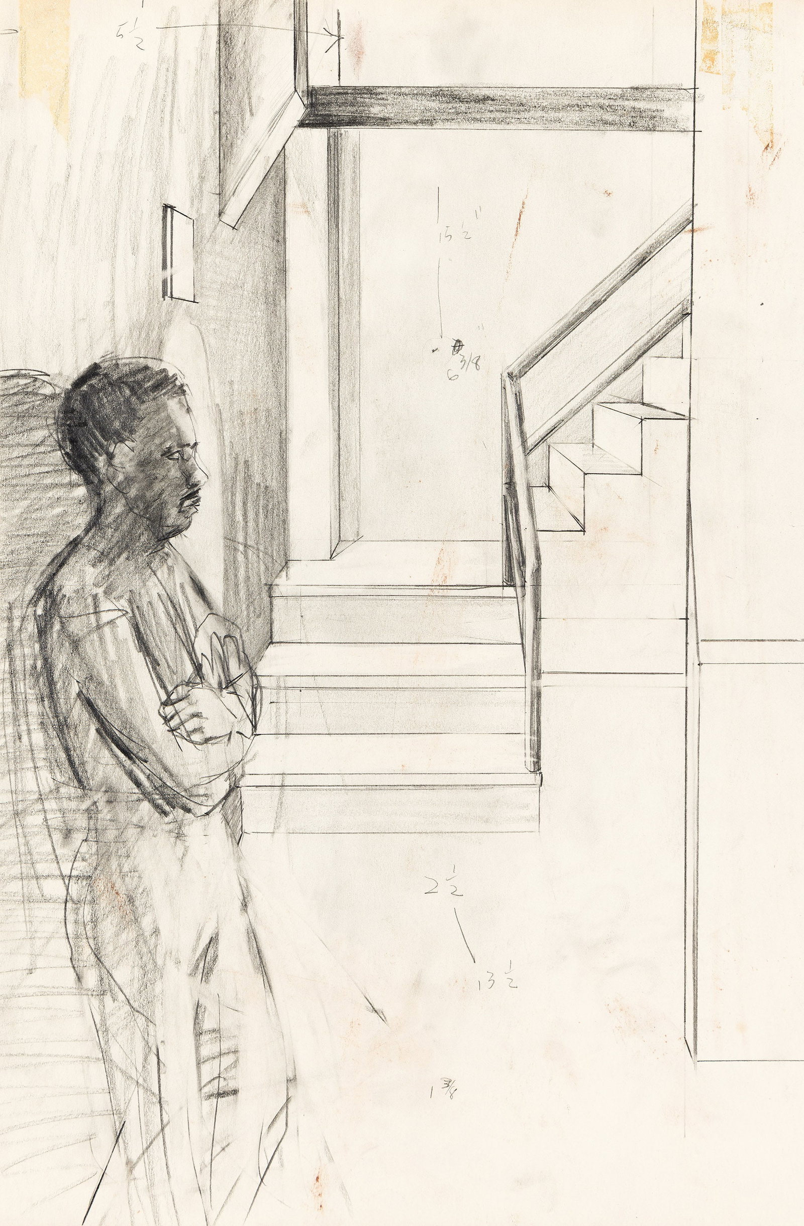 Patrick Angus, Group of three drawings. Circa 1980's. (1 of 3)