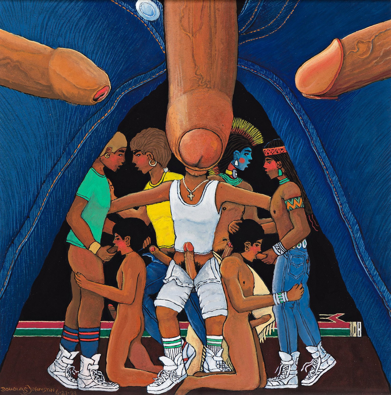 Douglas Johnson, Group of three paintings. 1986-1989 (1 of 3)