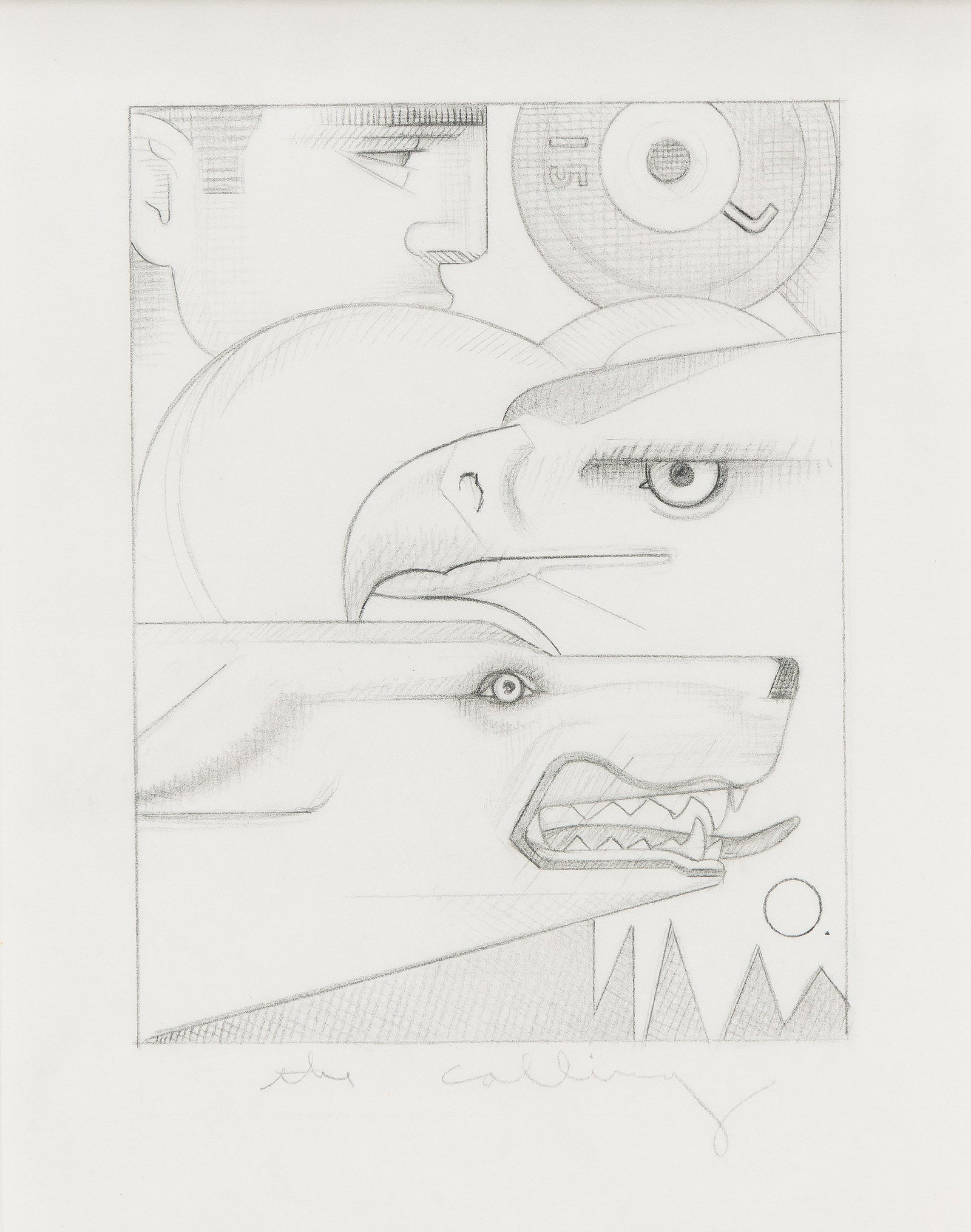 Mel Odom, The Calling (preparatory drawing). 1989. (1 of 2)
