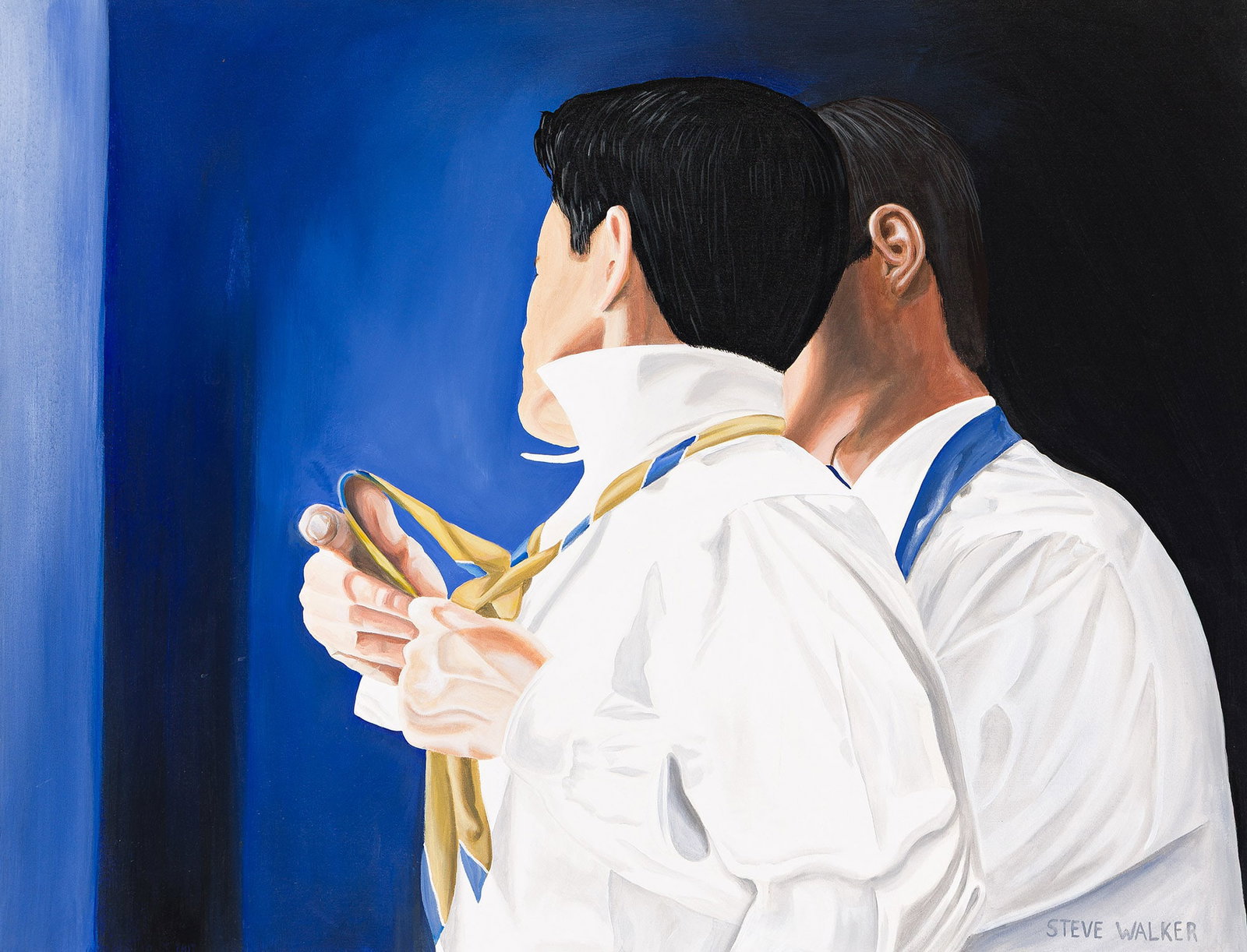 Steve Walker, Untitled (Two Men with Neckties). (1 of 1)
