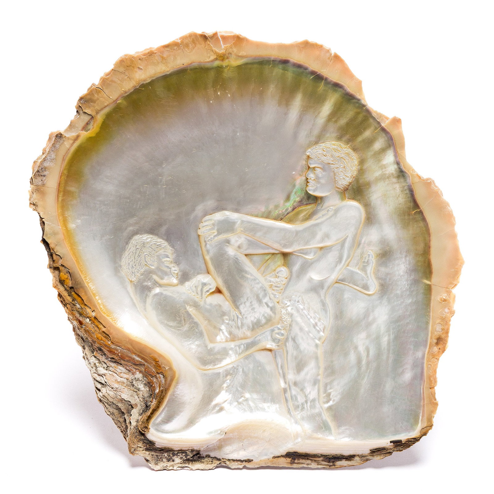 Charles LeDray, Untitled [Erotic Engraved Oyster Shell]. 1997. (1 of 3)