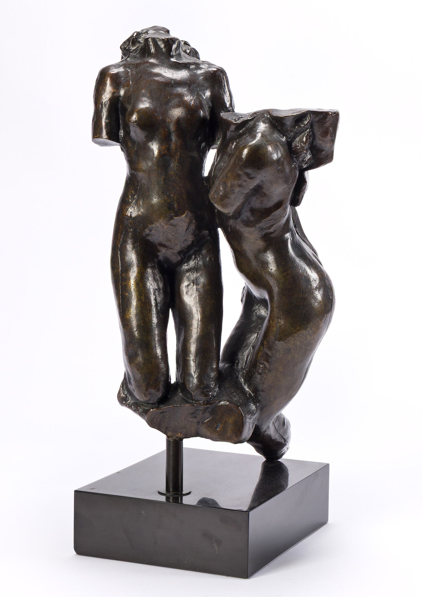 Auguste Rodin (1840-1917), Assemblage: Femme damnée et Nu féminin agenouillé, circa: Auguste Rodin (1840-1917) Assemblage: Femme damnée et Nu féminin agenouillé. Bronze, circa 1910. Inscribed with the artist's name and numbered 7/8 verso. Cast by Fonderie E. Godard, wit