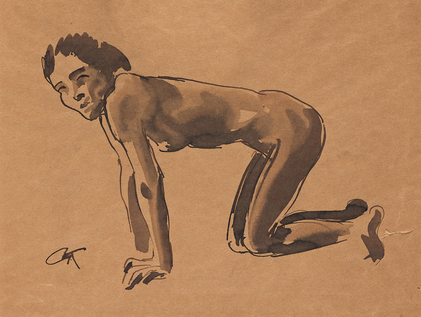 Georg Kolbe (1877-1947), Kriechende, circa 1919-20. (1 of 1)