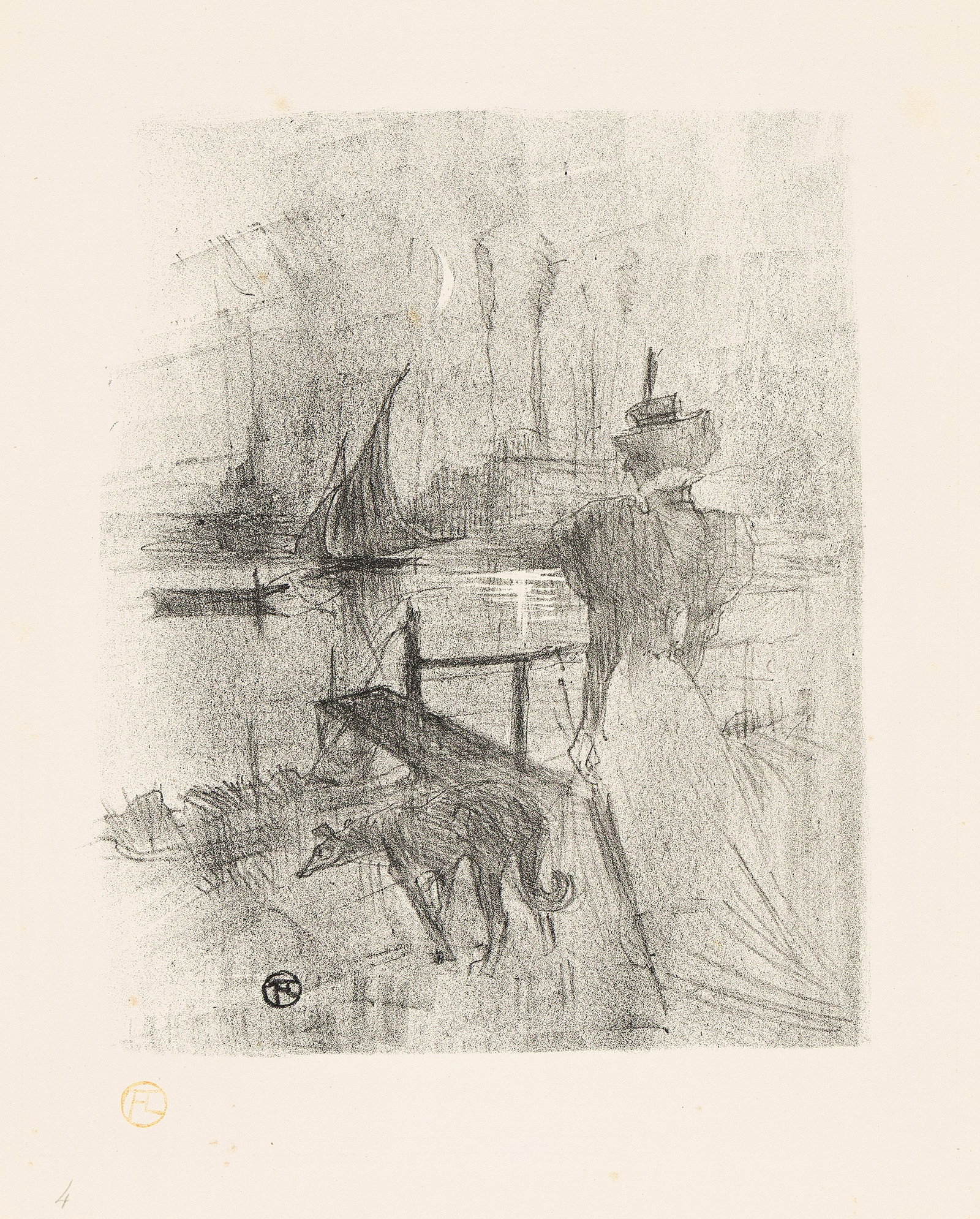 Henri de Toulouse-Lautrec (1864-1901), Adieu, 1895-96. (1 of 1)