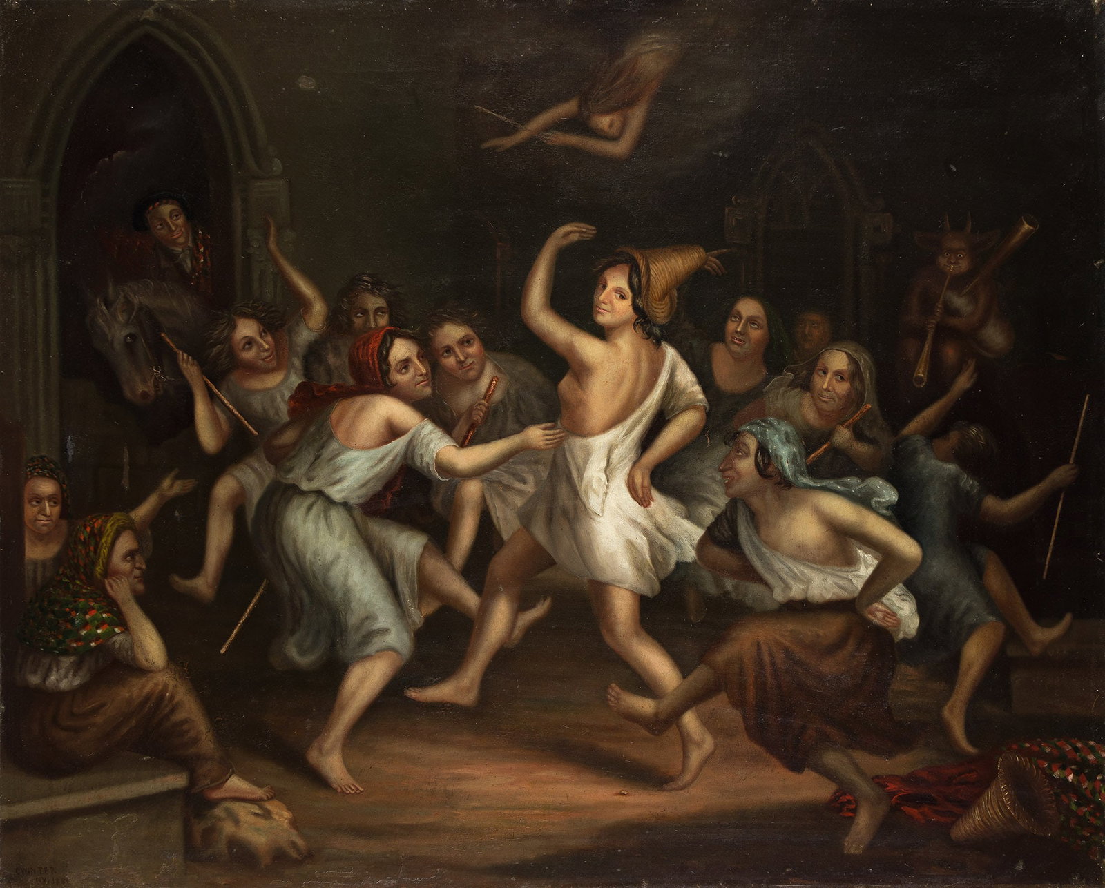 Charles Winter (b. circa 1825), The Witches' Dance in "Tam o'Shanter", 1851. (1 of 1)
