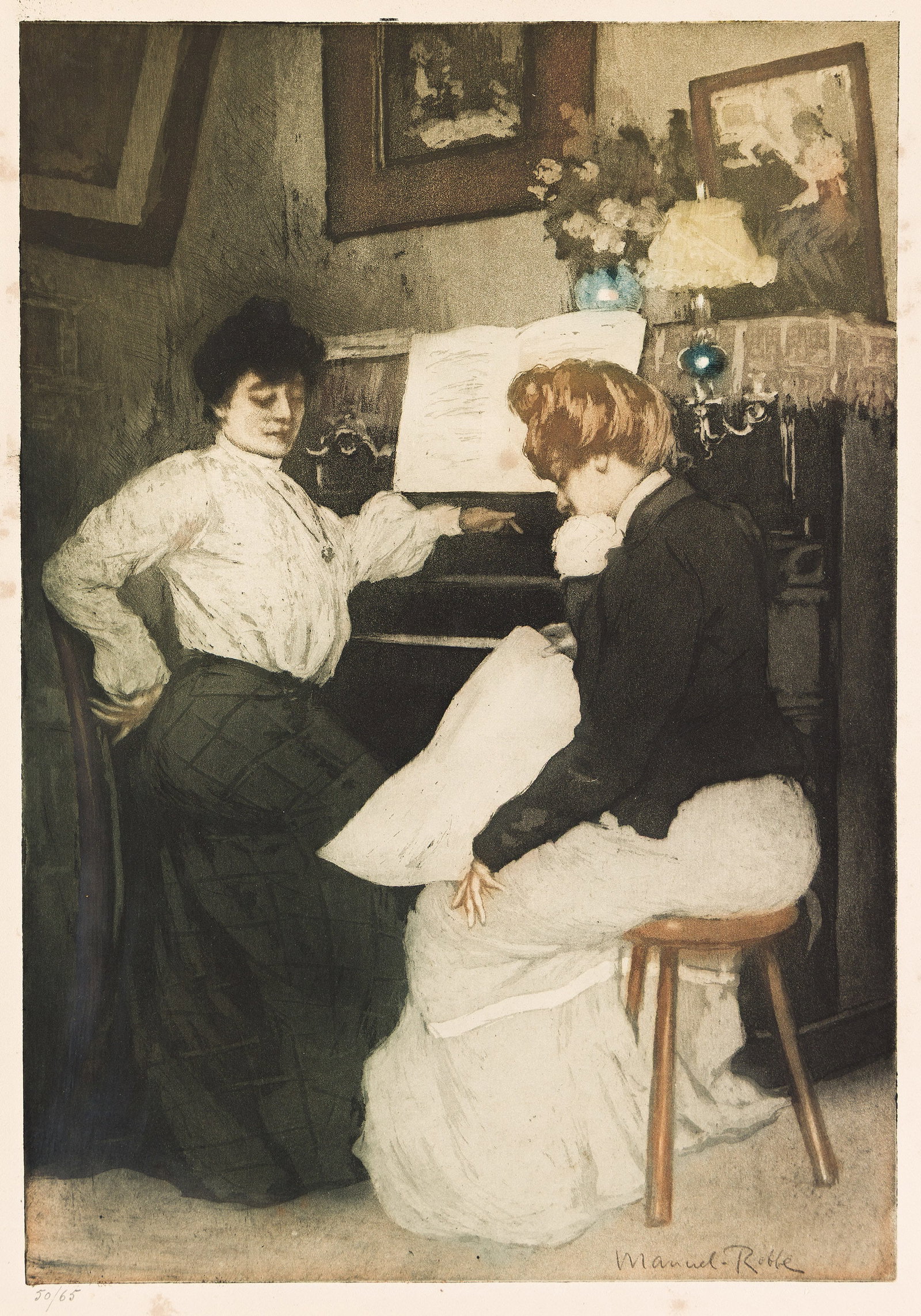Manuel Robbe (1872-1936), Le Nouveau morceau de musique, 1903. (1 of 1)
