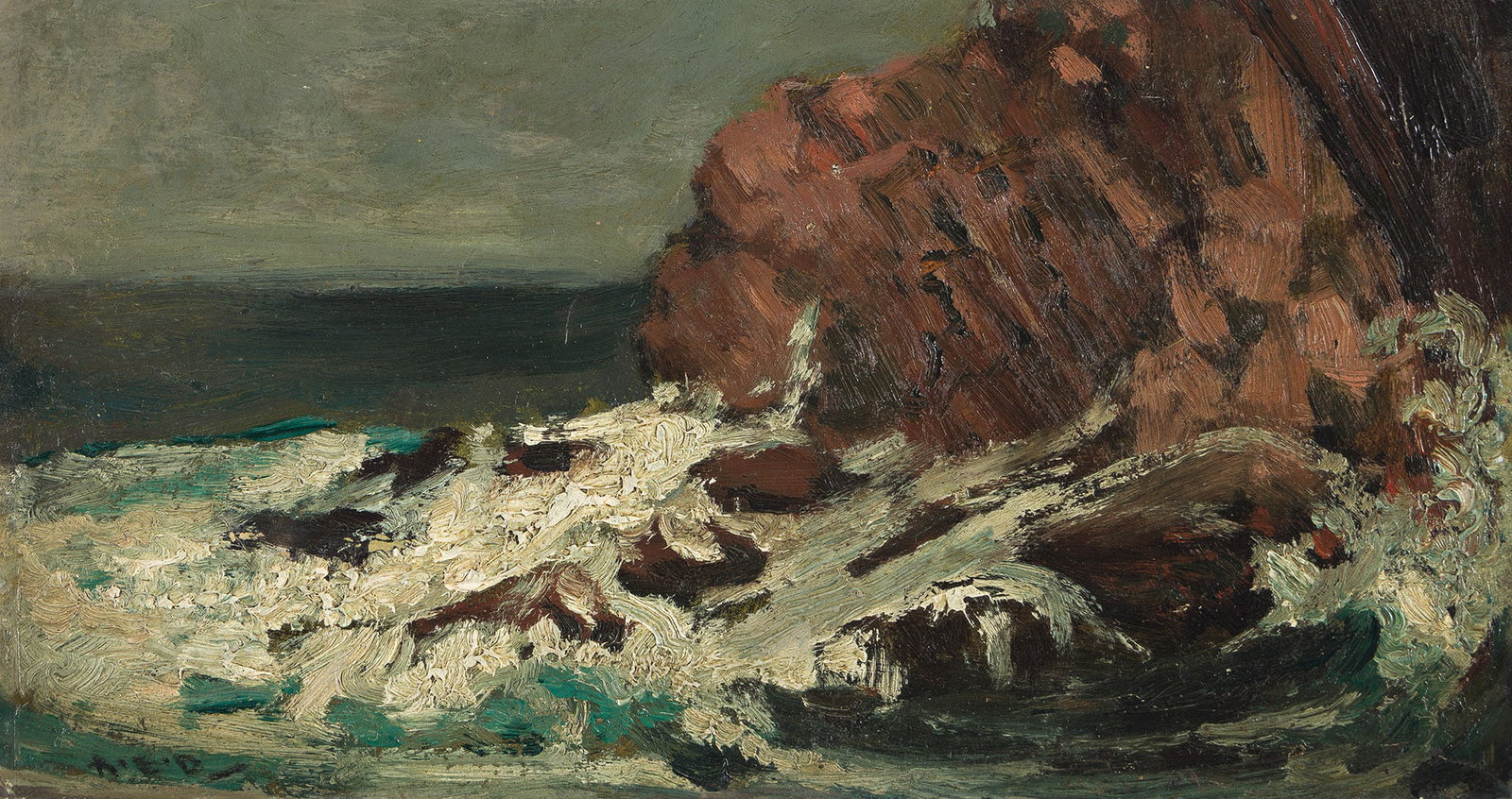 Arthur Bowen Davies (1862-1928), Entrance of Harbor, St. John's, Newfoundland, circa 1911. (1 of 1)
