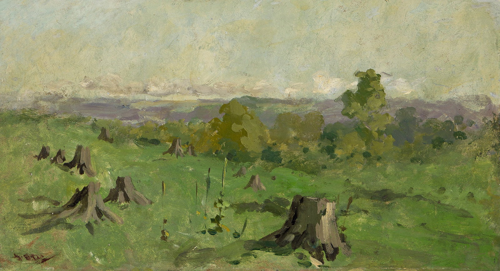 Arthur Bowen Davies (1862-1928), The Bare Lot, Holland Patent, New York, circa 1911. (1 of 1)