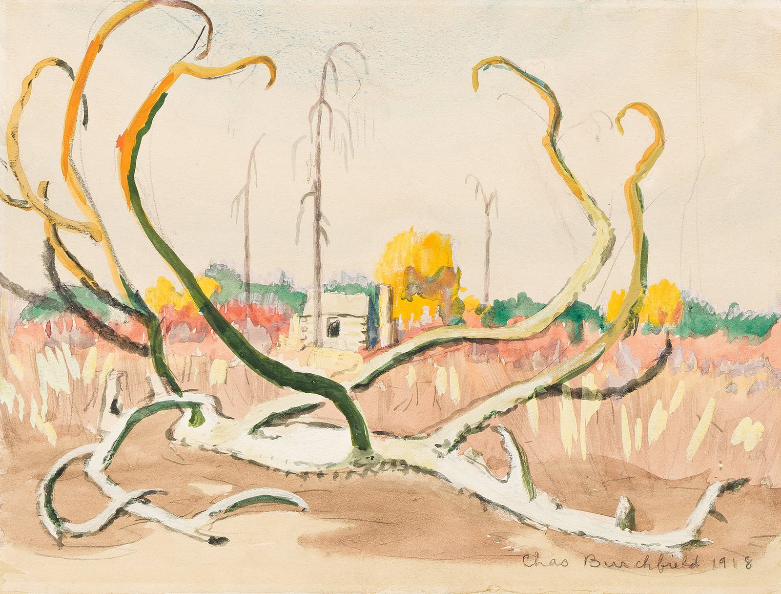 Charles Burchfield (1893-1967), Dead Pine Branch, 1918. (1 of 1)