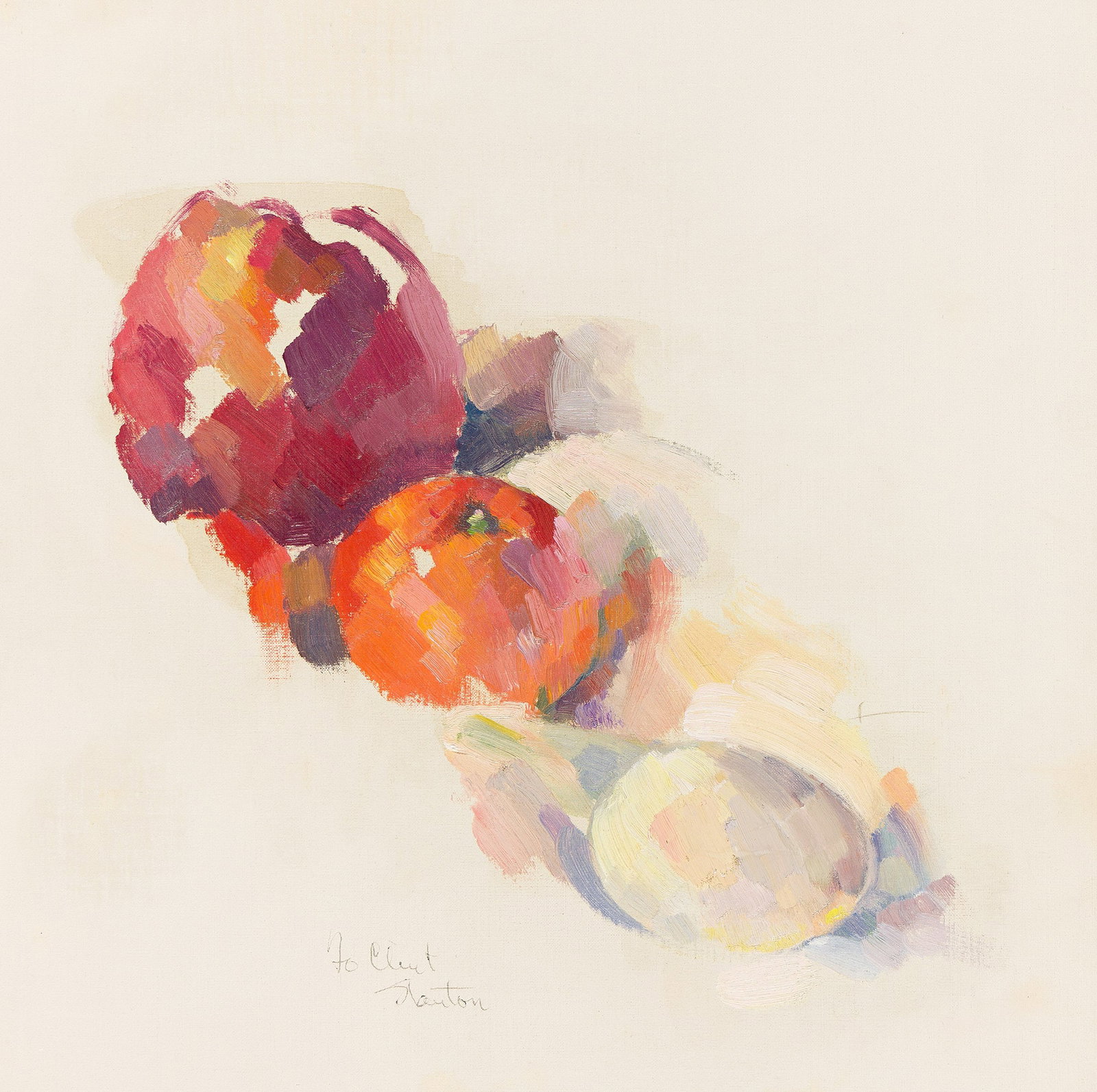Stanton Macdonald-Wright (1890-1973), Mikan Ringo & Tomago (Cézanne no Ho Ho), circa 1964. (1 of 1)