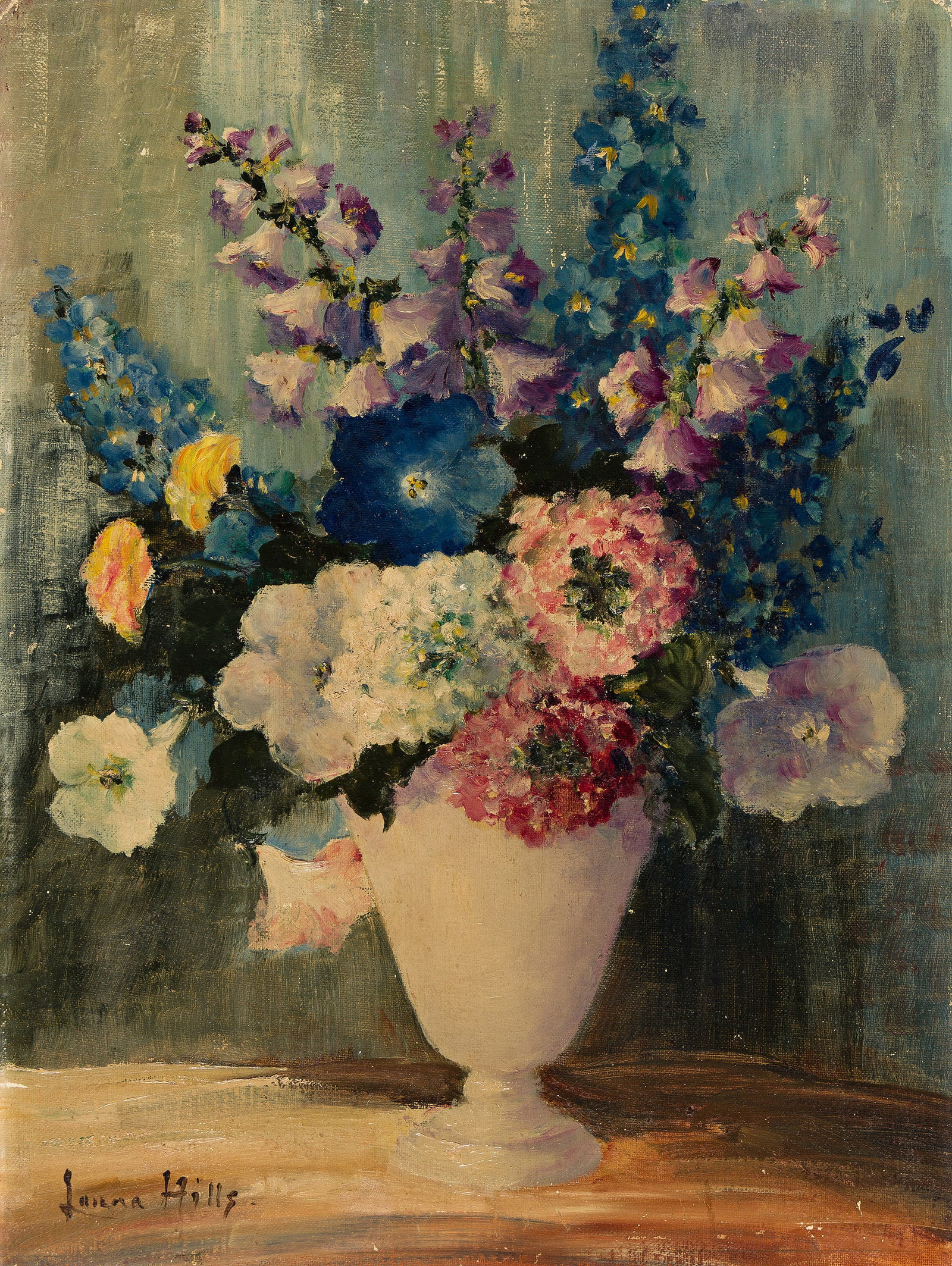 Laura Coombs Hills (1859-1952), Vase of Flowers, circa 1940. (1 of 1)