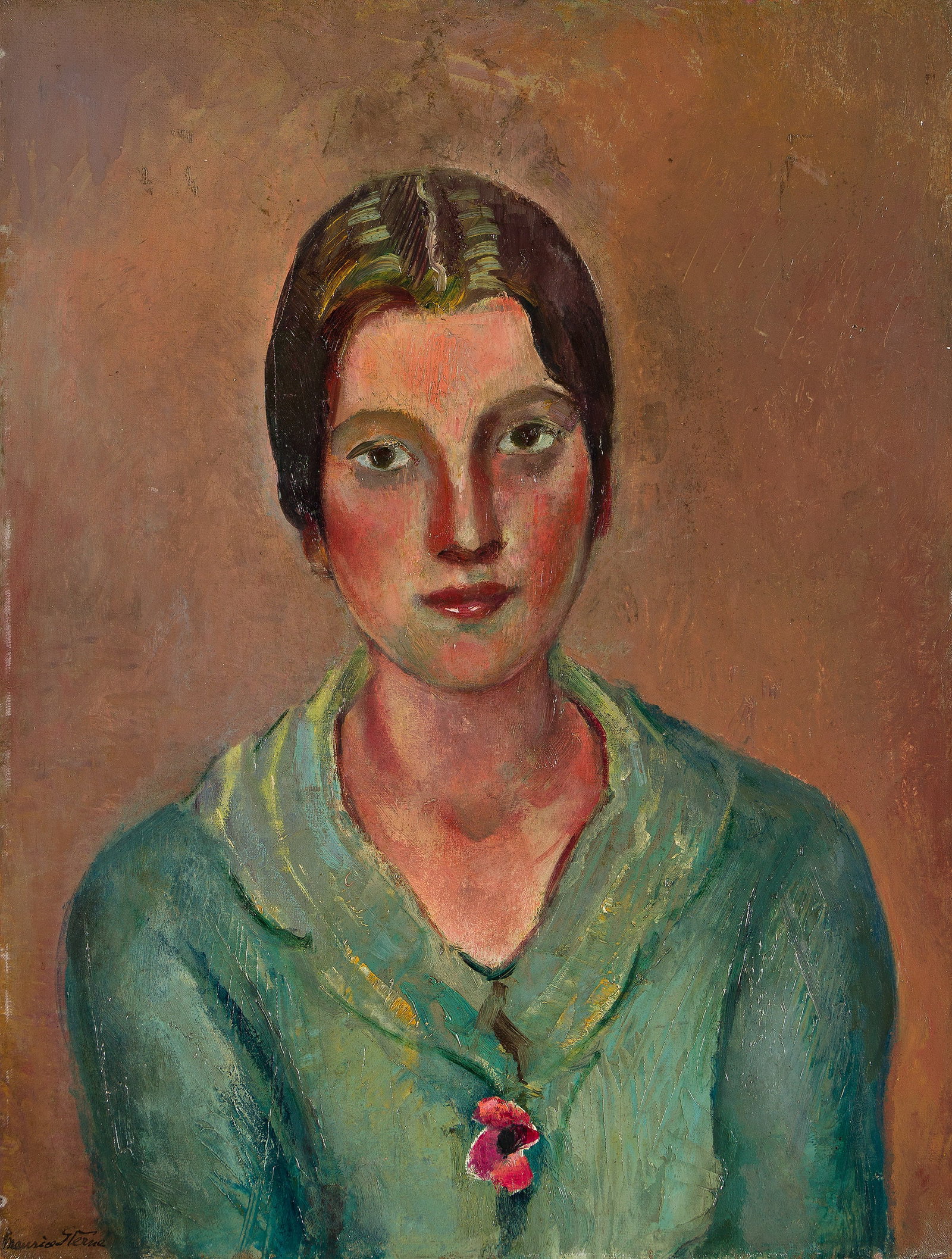 Maurice Sterne (1878-1957), Portrait of a Woman in a Green Dress, circa 1930. (1 of 1)