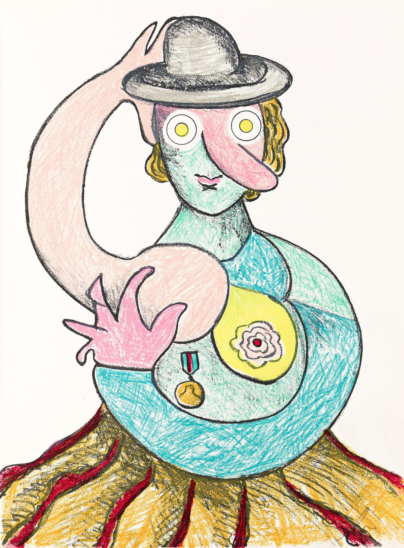 Portfolio, Variations sur L'Imaginaire, 1972.: Portfolio Variations sur L'Imaginaire. Portfolio with complete text and 20 color lithographs, 1972. An hors commerce set, aside from the edition of 190. Each print signed by the artist, and each accom