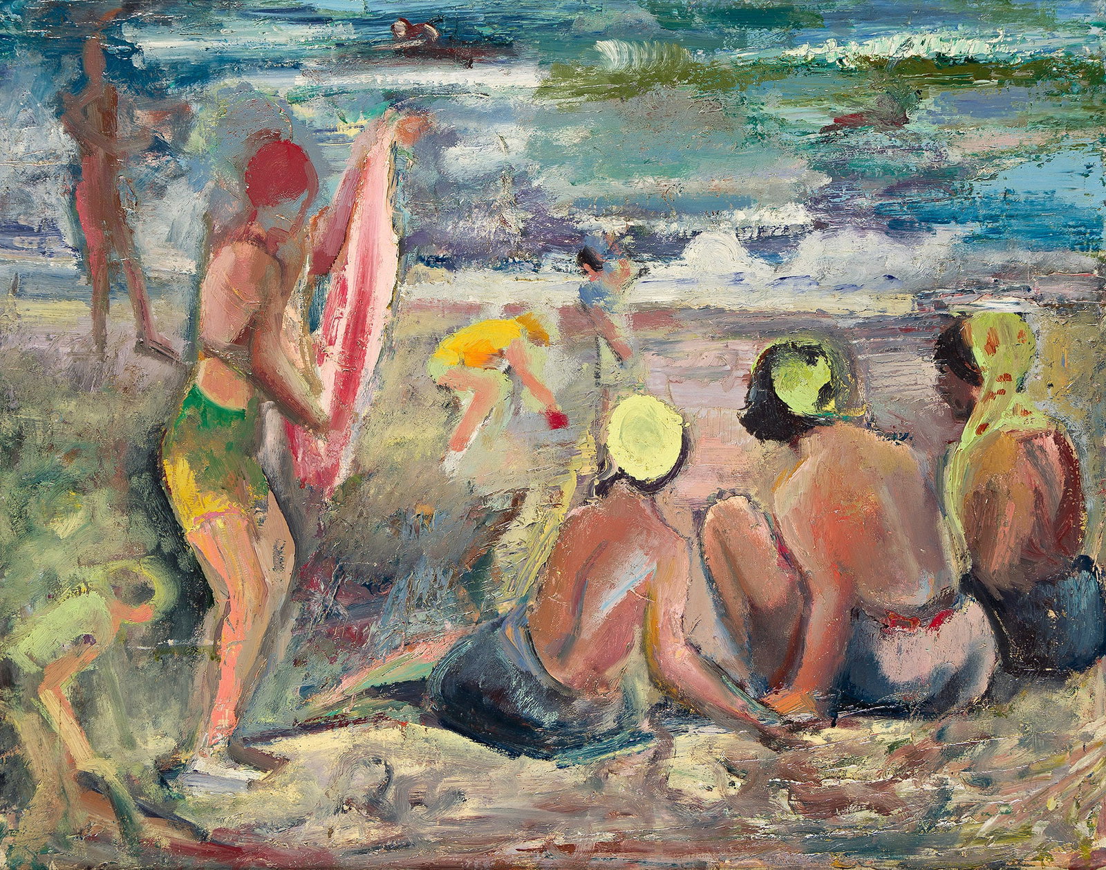 Maurice Sterne (1878-1957), Beach Scene. (1 of 1)