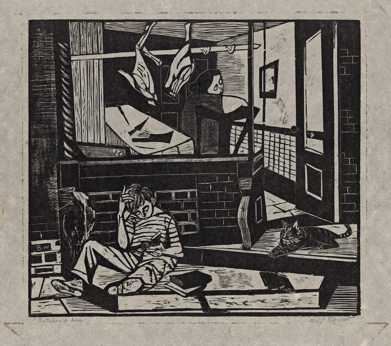Will Barnet (1911-2012), Butcher's Son, 1939. (1 of 1)
