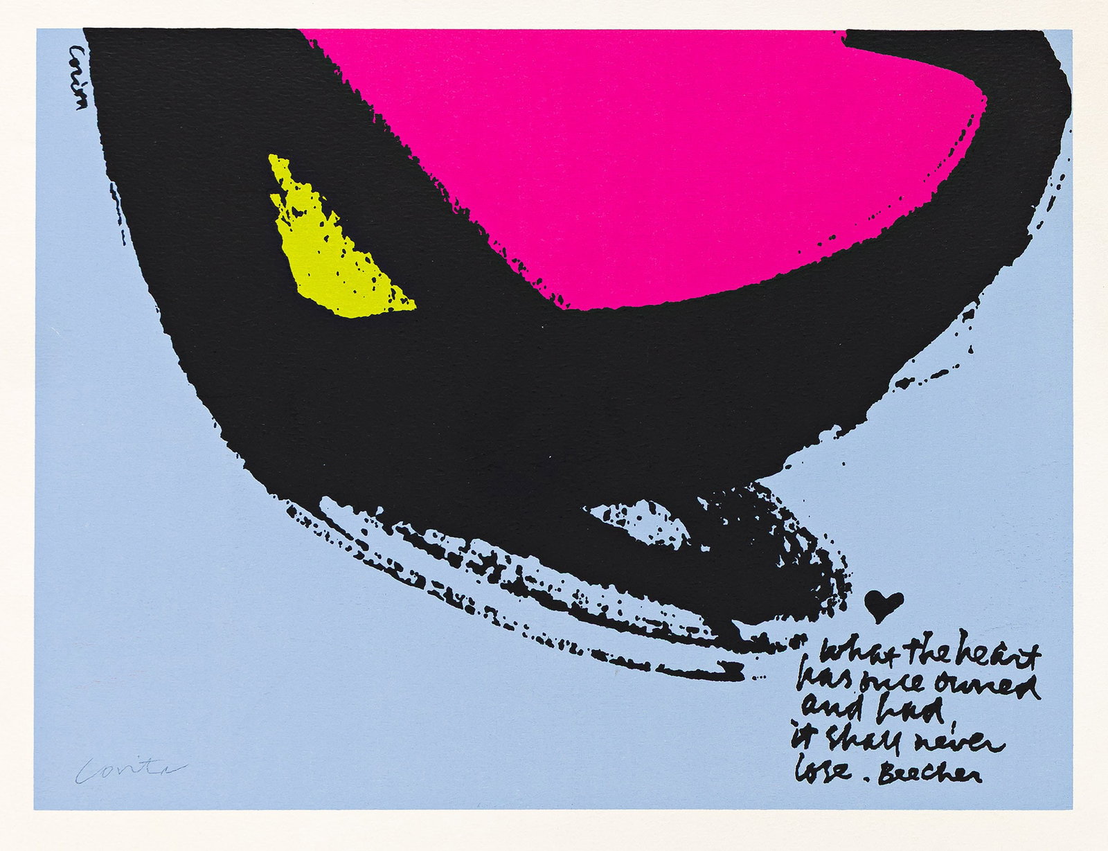 Corita Kent (1918-1986), What The Heart Has Once Owned... (1 of 1)