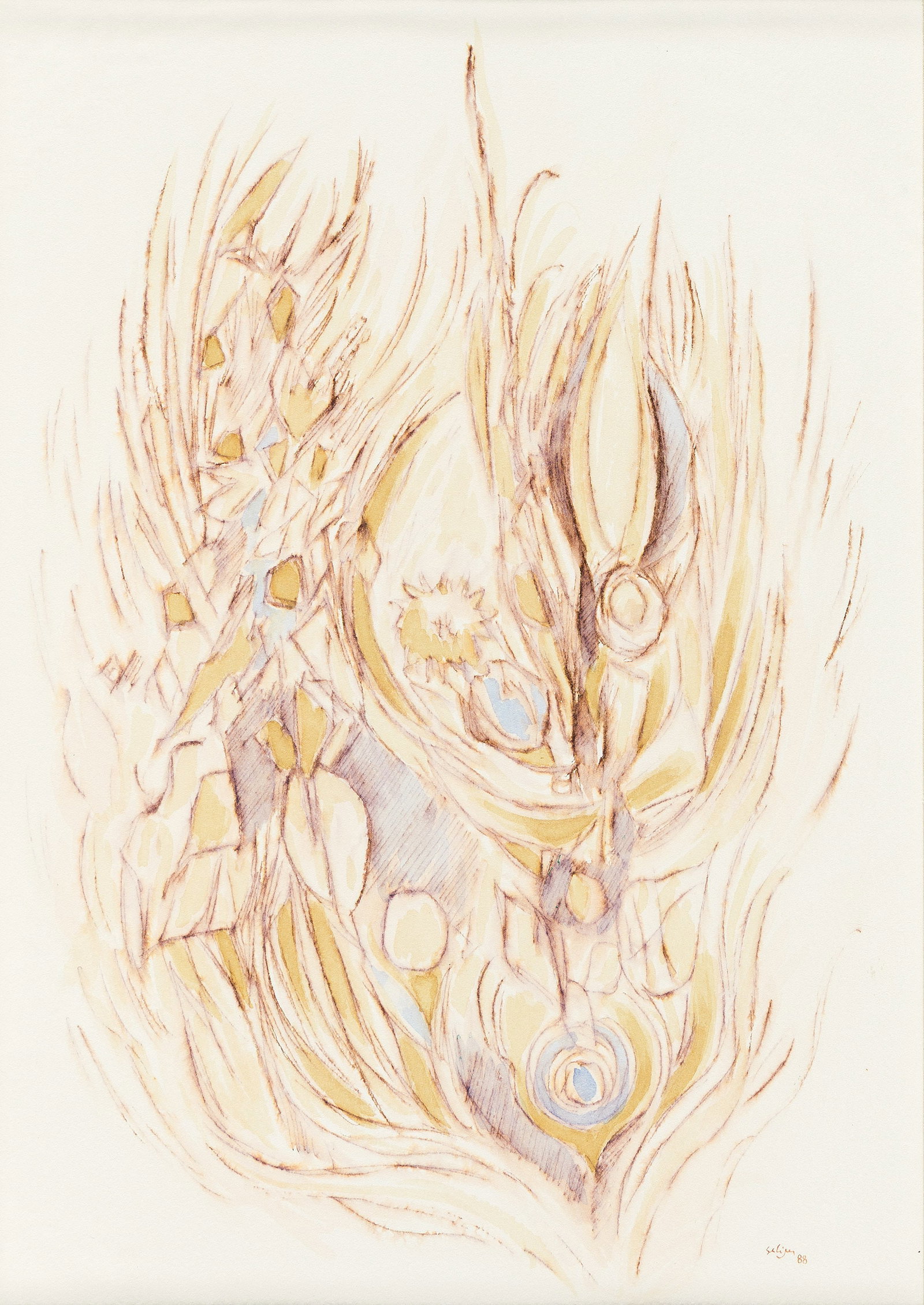 Charles Seliger (1926-2009), Fantasy Plant, 1988. (1 of 1)