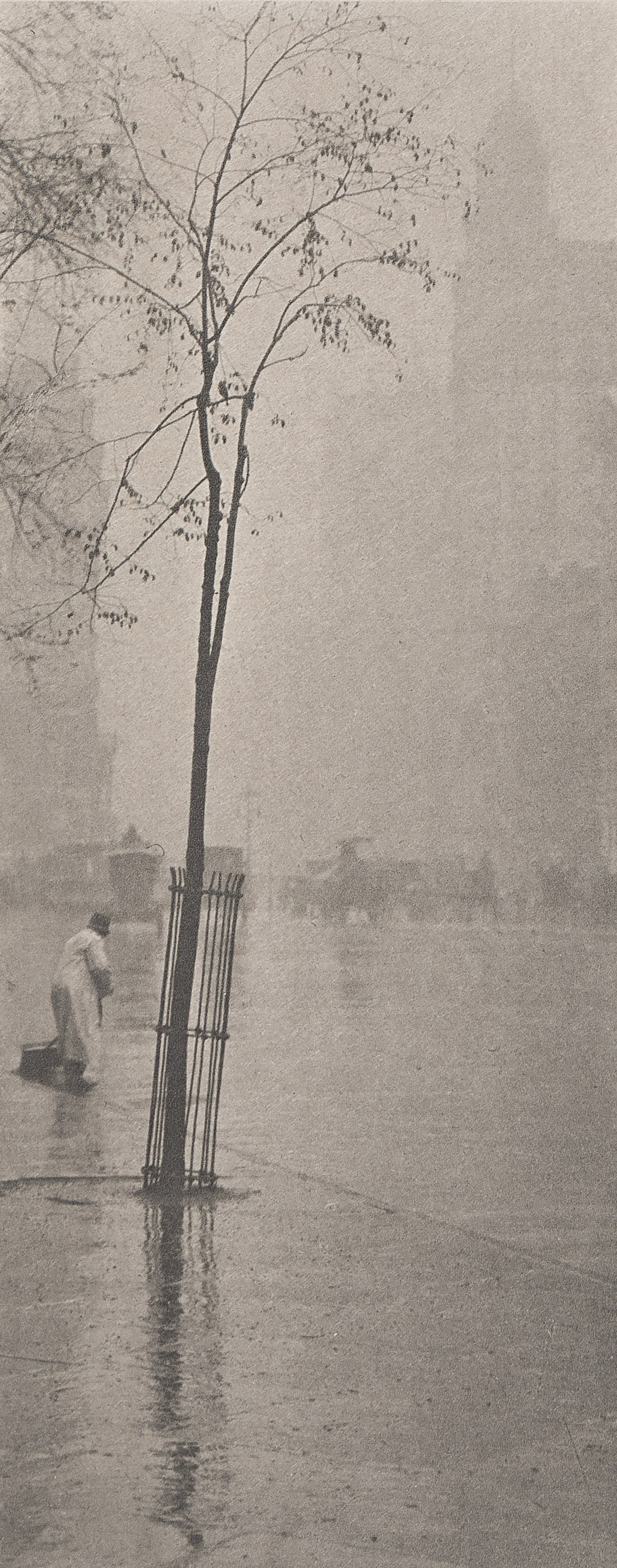Alfred Stieglitz, Spring Showers -- The Street-Cleaner, from Camera Work Number 36, 1900-01; printed (1 of 1)