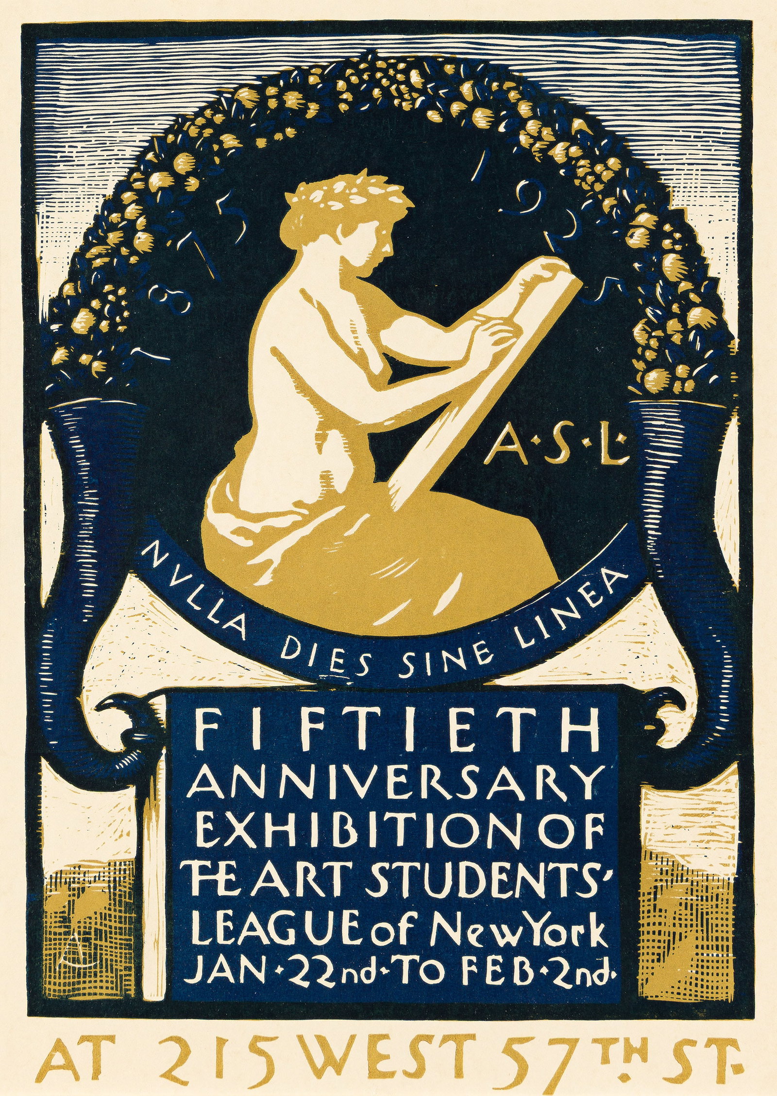 Arthur Allen Lewis, Fiftieth Anniversary Exhibition of the Art Students' League, 1925. (1 of 1)